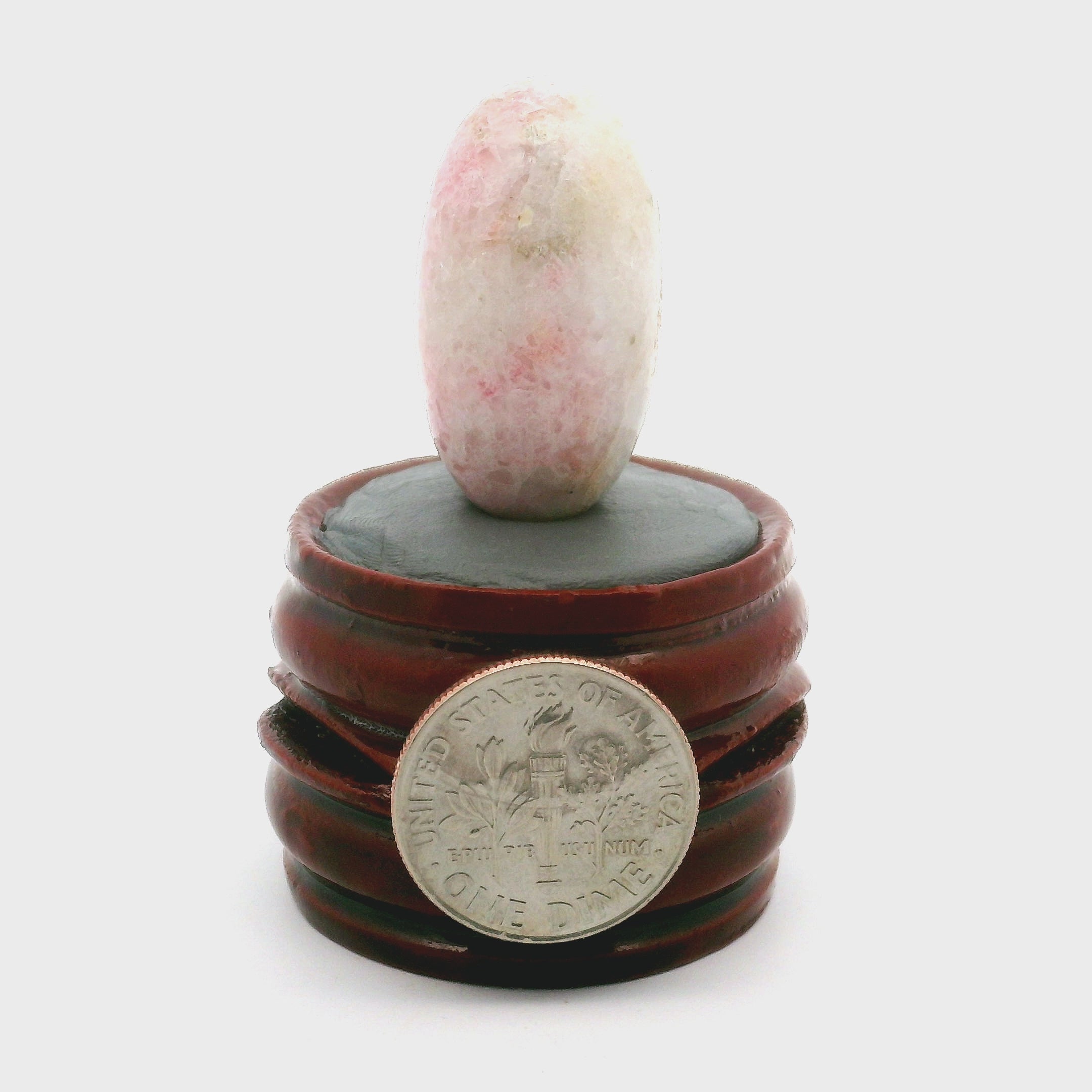Tugtupite Lingam for Joy, Manifestation, Romance, Relationship Healing and Good Luck