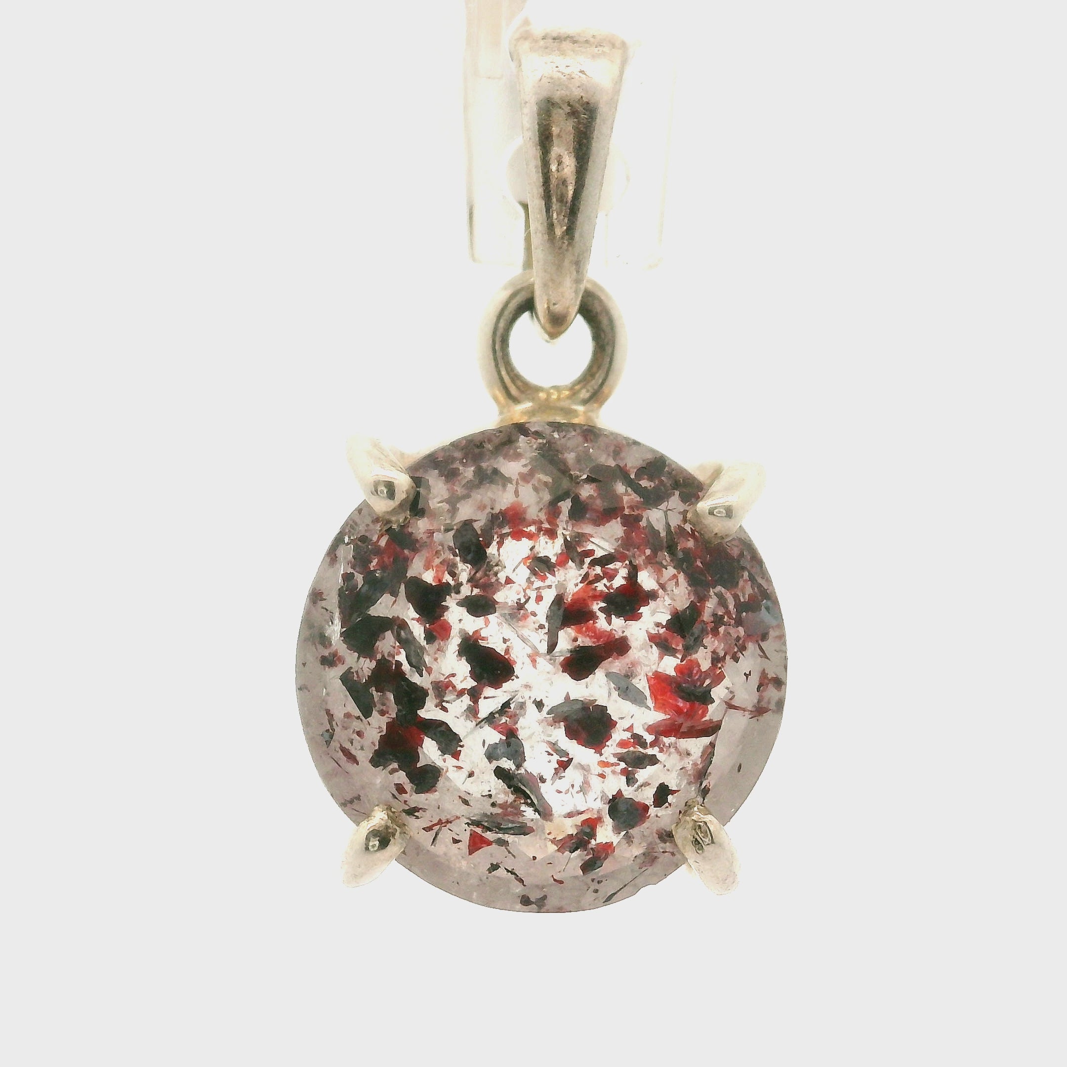 Lepidocrocite Pendant .925 Silver for Healthy Relationships and Opening your Heart to Love