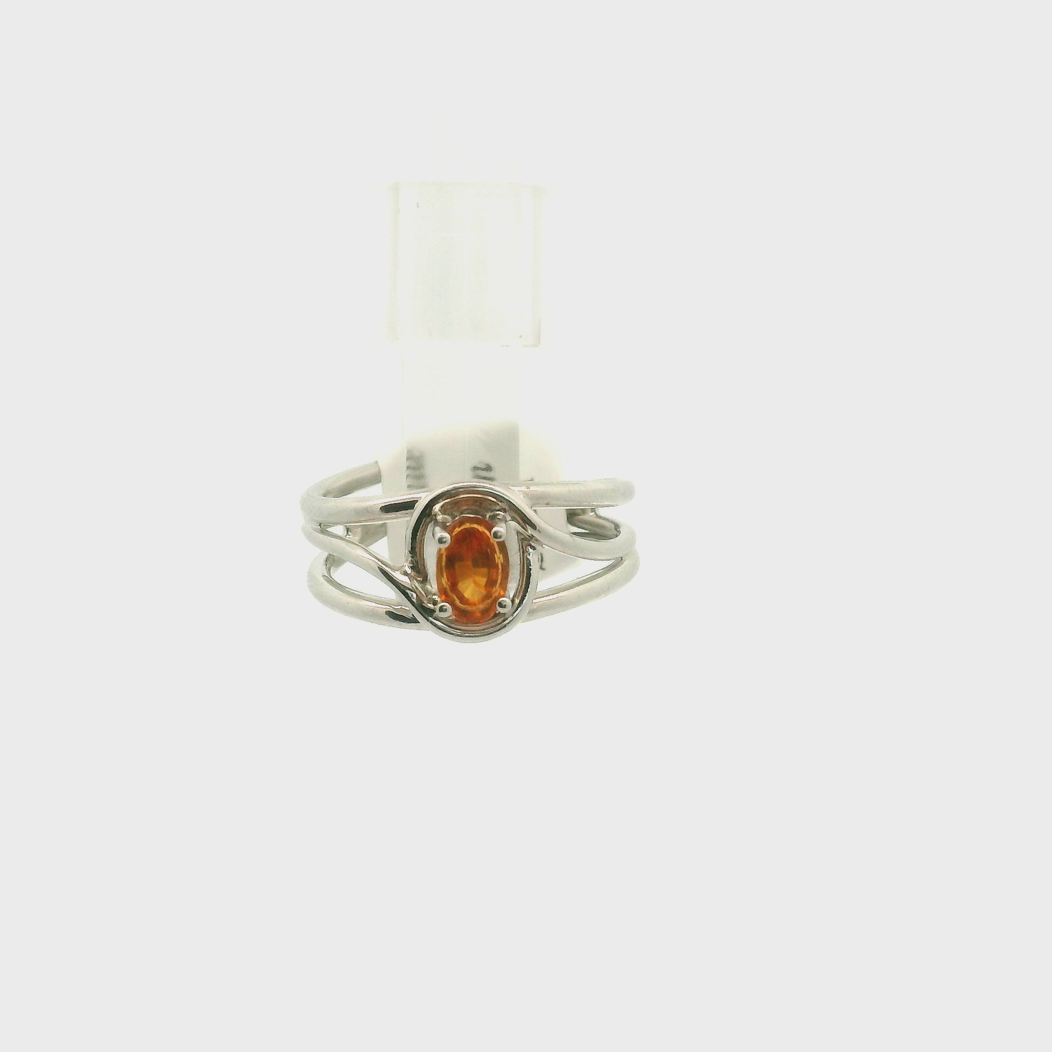 Clinohumite Cuff Ring for Good Luck, Prosperity and Protection