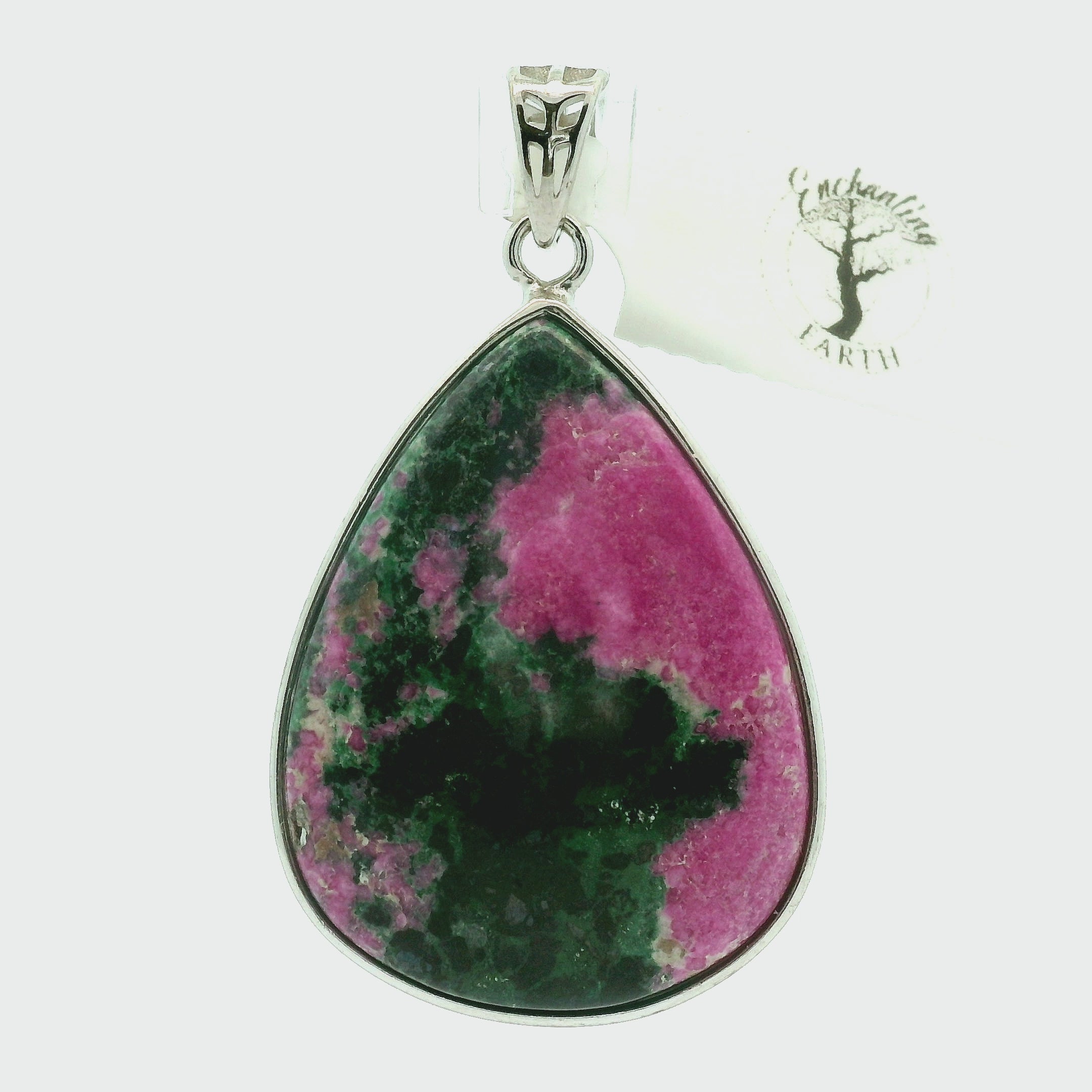 Cobalto Calcite Pendant .925 Silver for Compassion, Emotional Healing, Harmony and Forgiveness