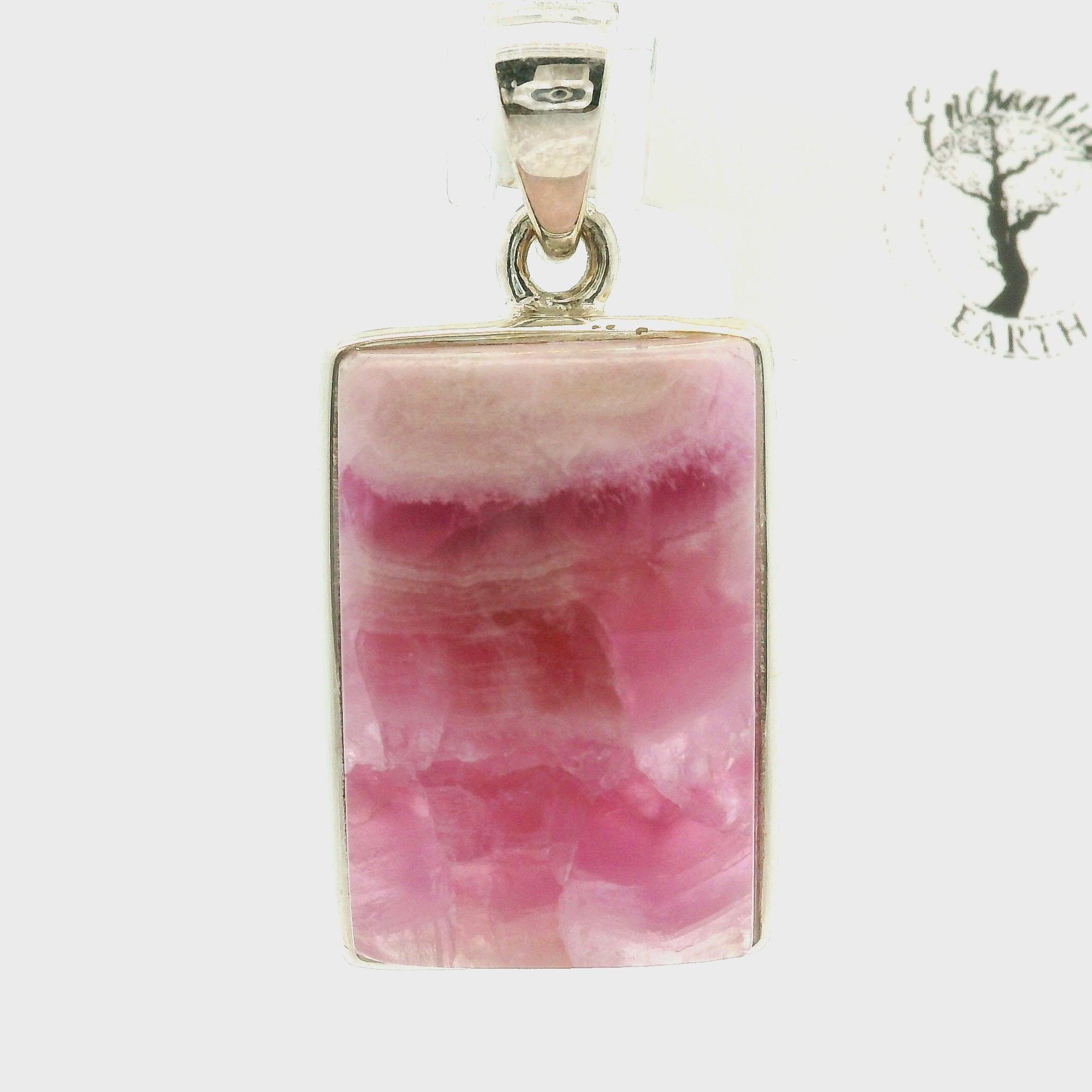 Cobalto Calcite Pendant .925 Silver for Compassion, Emotional Healing, Harmony and Forgiveness