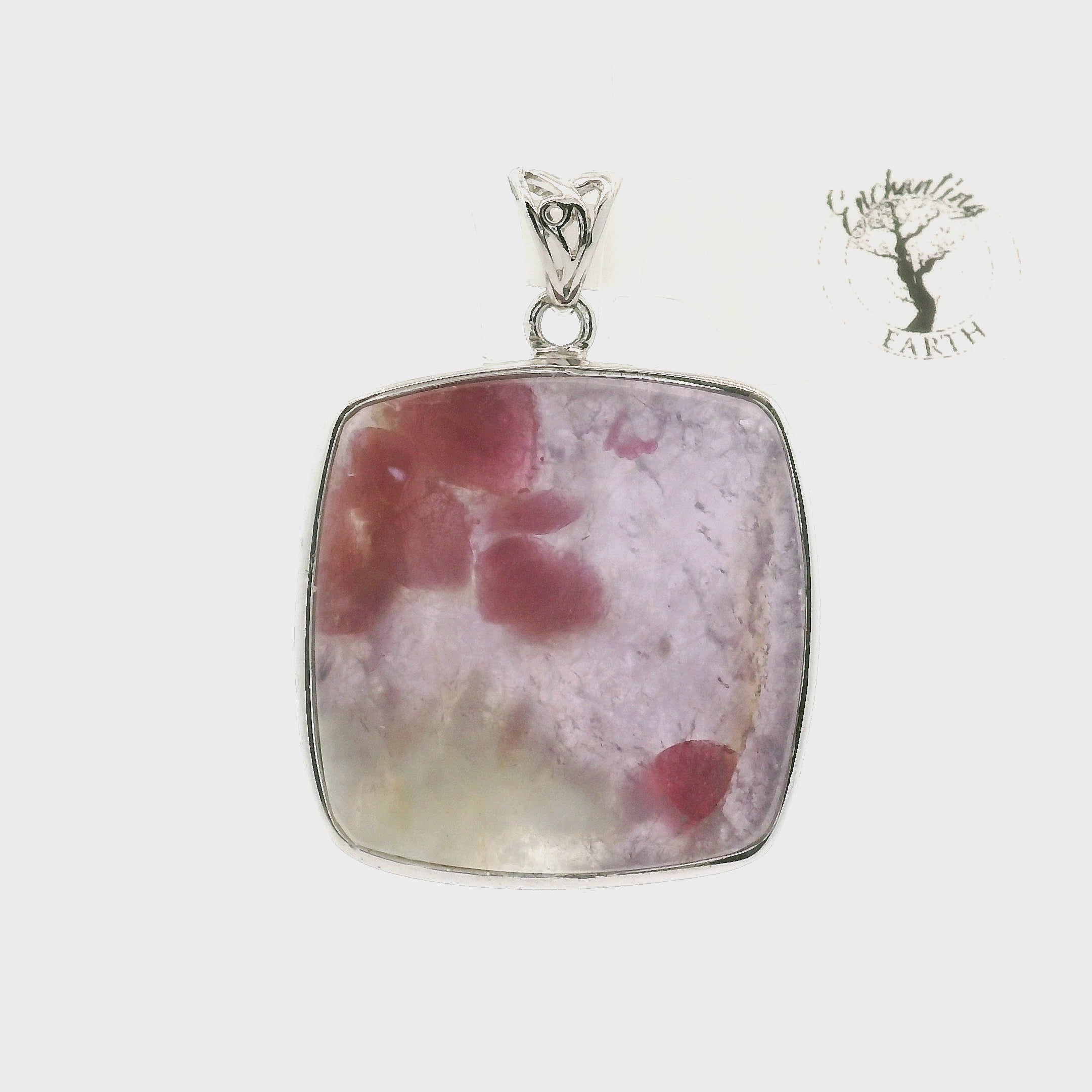 Unicorn Stone Pendant .925 Silver for Awareness, Communication and Meditation