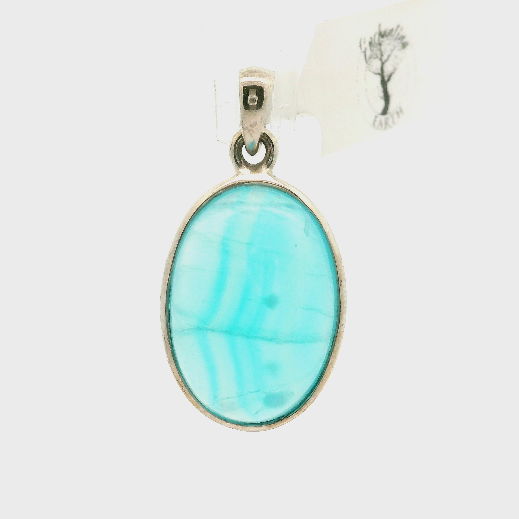 Smithsonite Pendant 925 Silver for Emotional Healing, Compassion and Renewal
