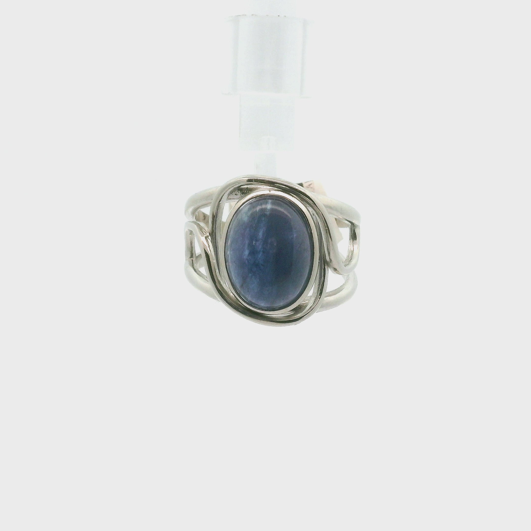 Tanzanite Cuff Ring .925 Silver for Elevating your Consciousness