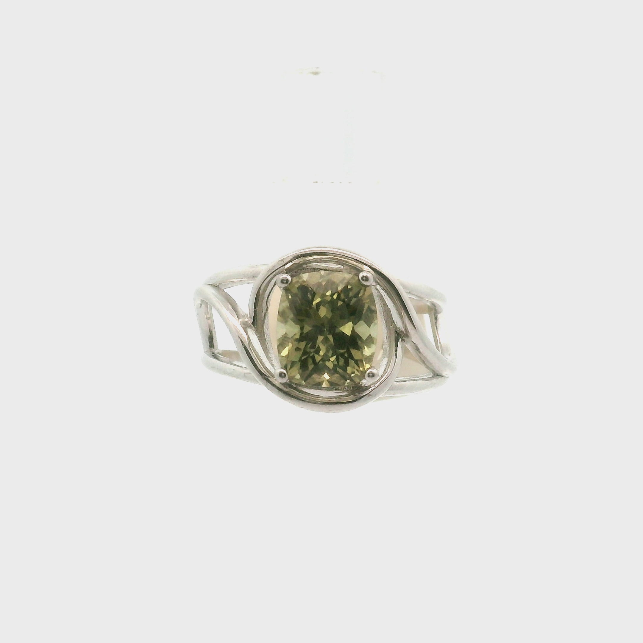 Kornerupine Cuff Ring .925 Silver