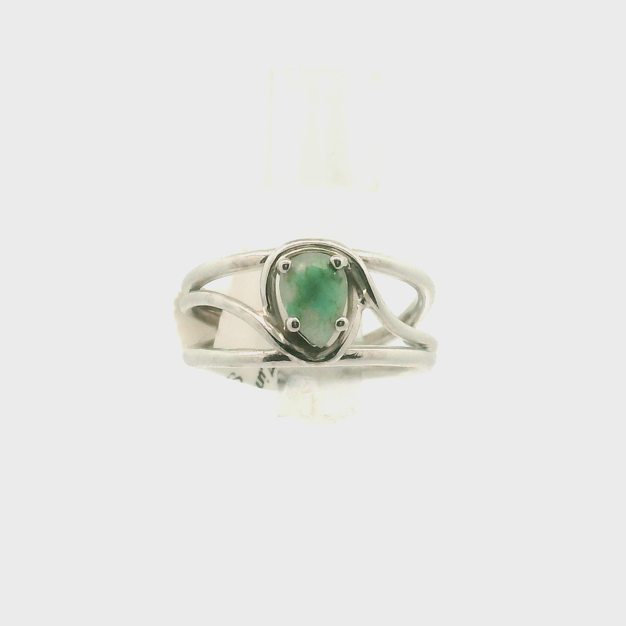 Mtorolite Zimbabwe Faceted Midi Cuff Ring .925 Silver for Emotional Healing, Forgiveness and Reflection