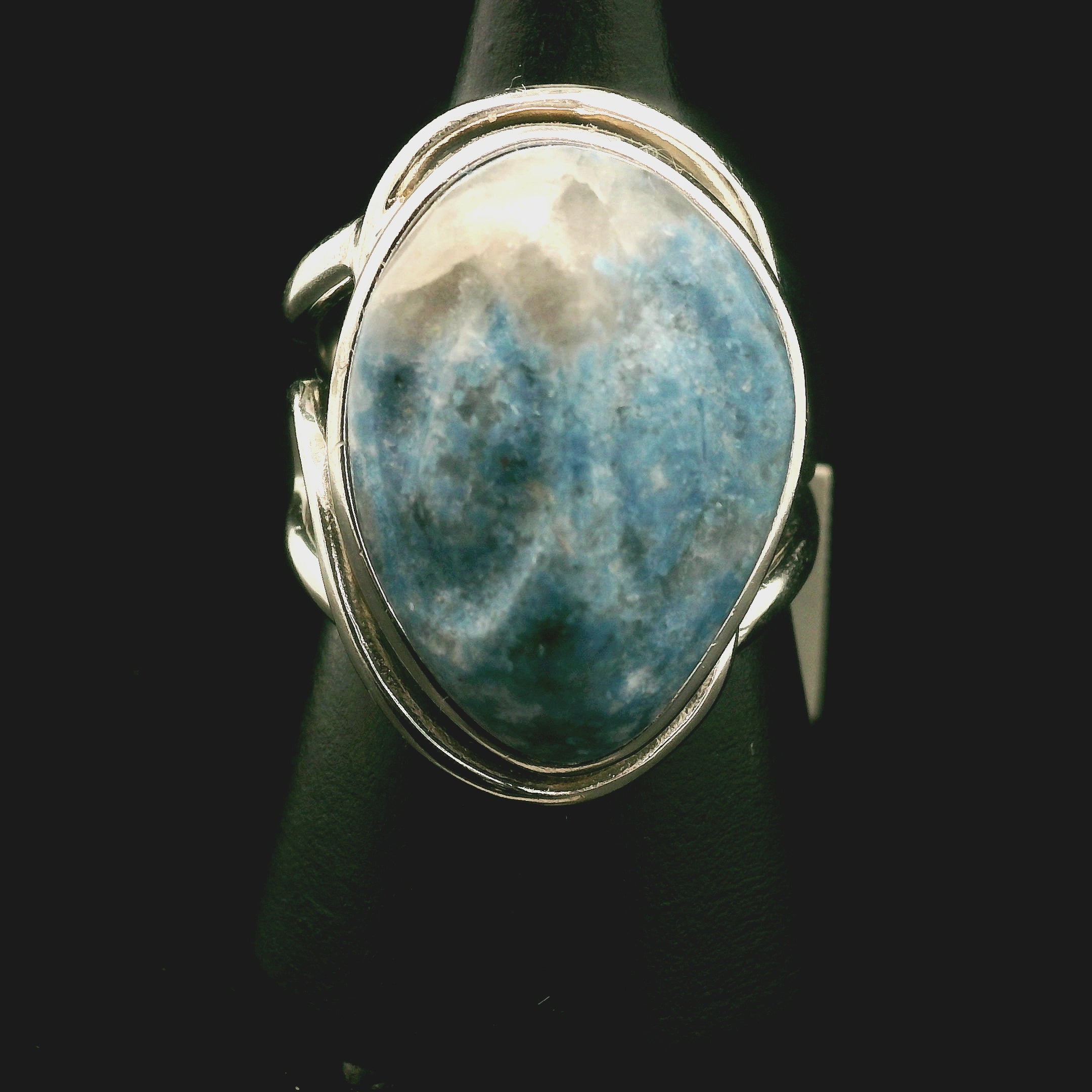 Enchanted Euphoralite Star Being Cuff Ring 925 Silver for Connection with Higher Realms, Intuition, Good Luck and Creation of your Dream Life