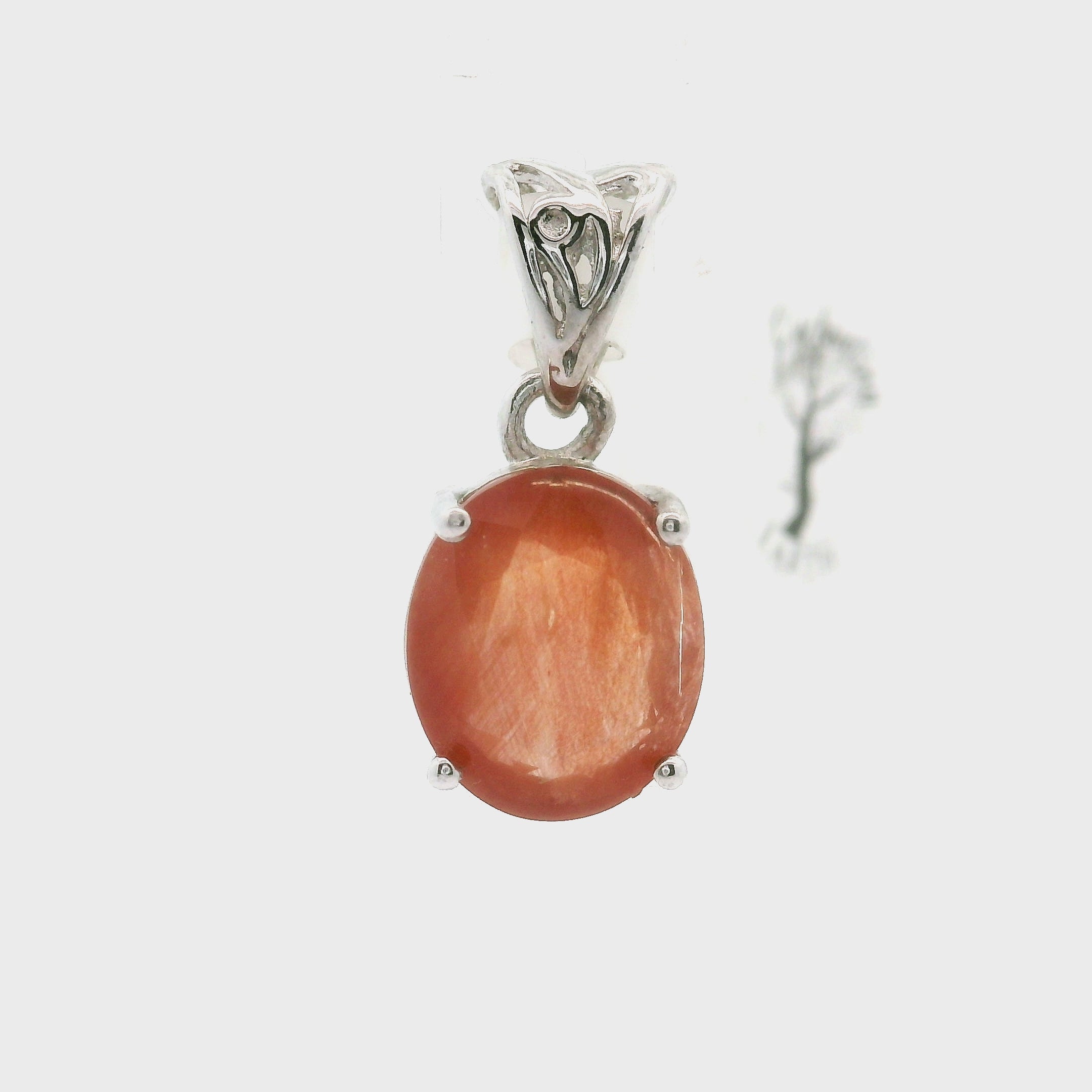 Solar Scapolite Pendant .925 Silver for Enhancing Communication with Guides, Insight & Memory