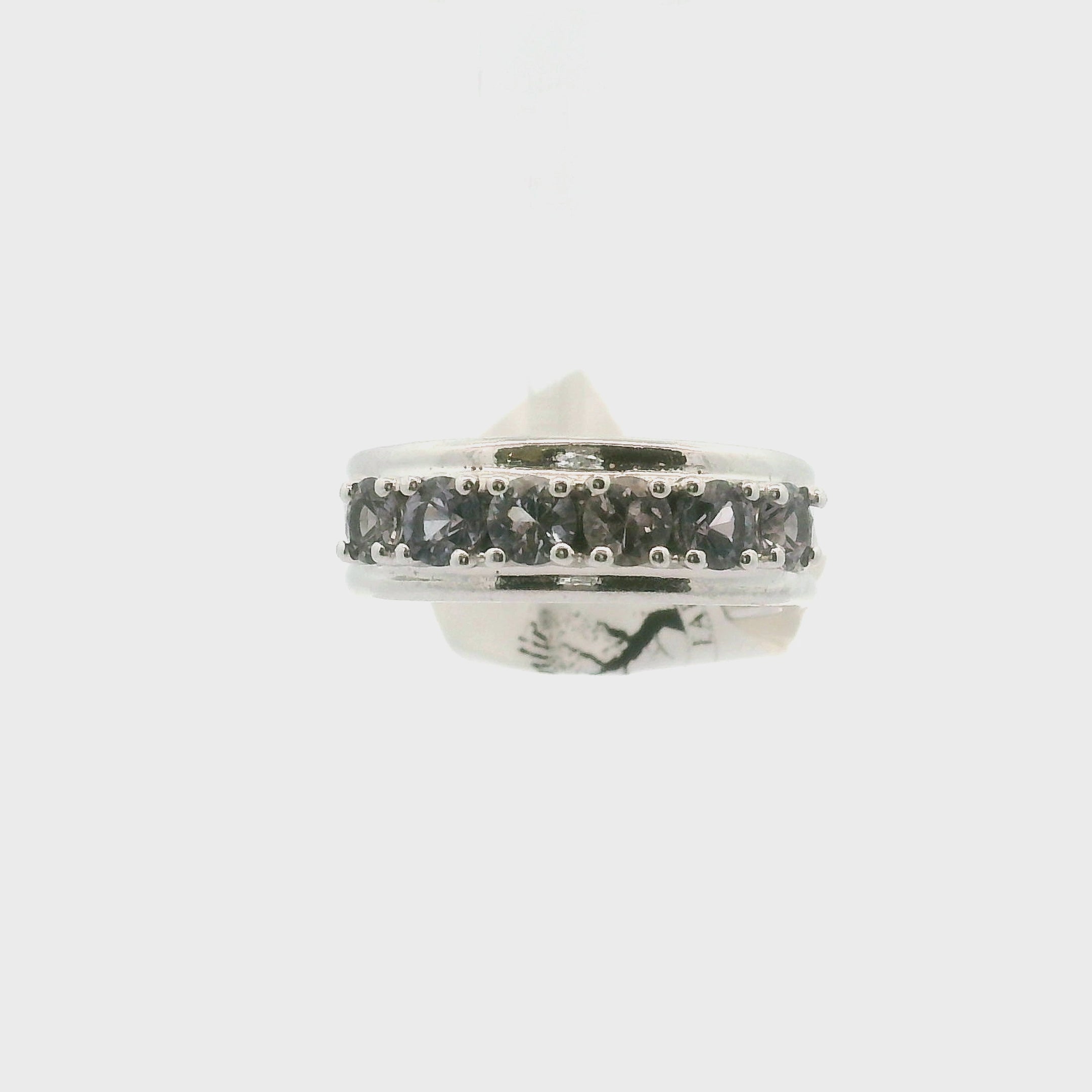 Spinel Stacker Cuff Ring .925 Silver for Emotional Healing, Love, Loyalty & Motivation