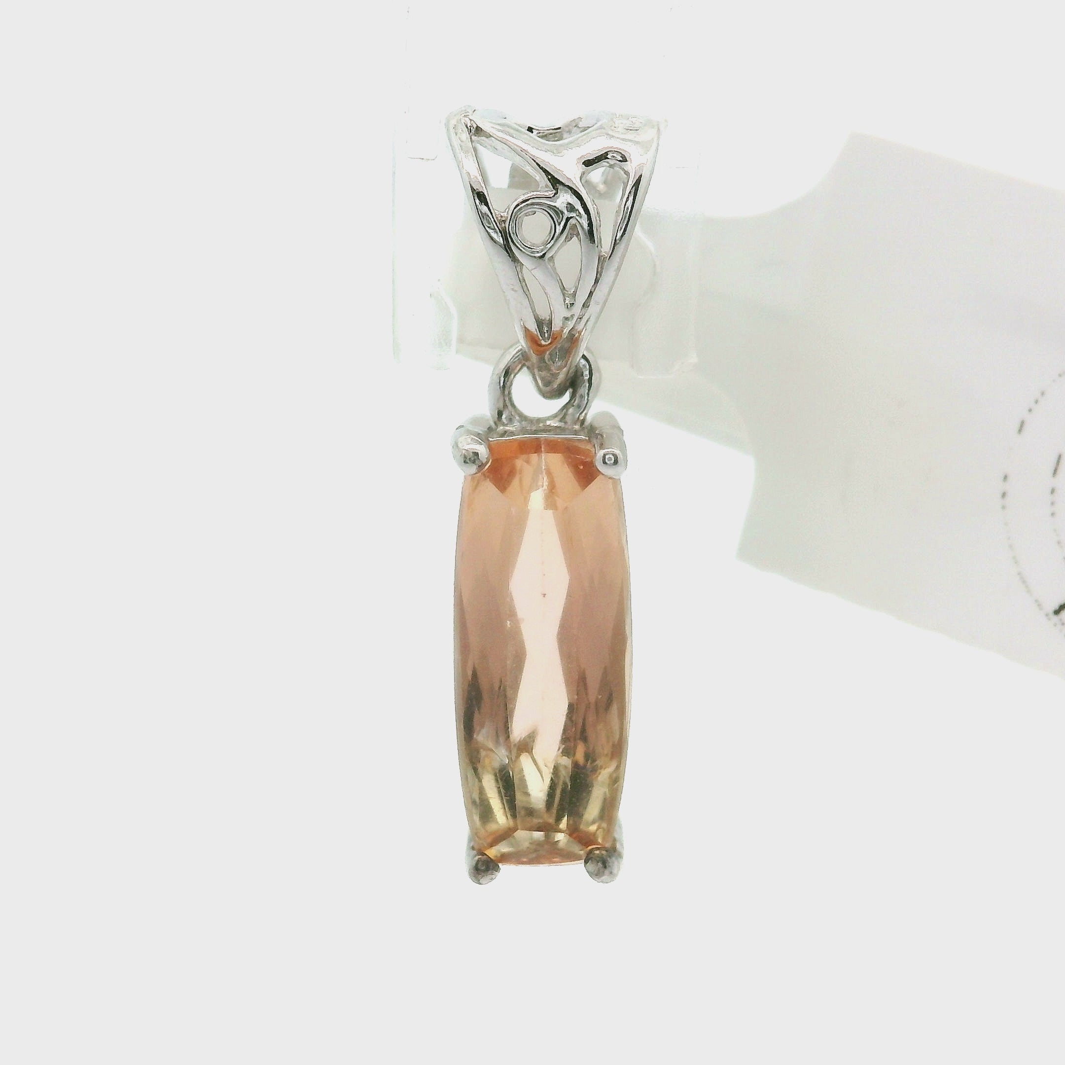 Imperial Topaz Pendant .925 Sterling Silver for Spiritual Transformation