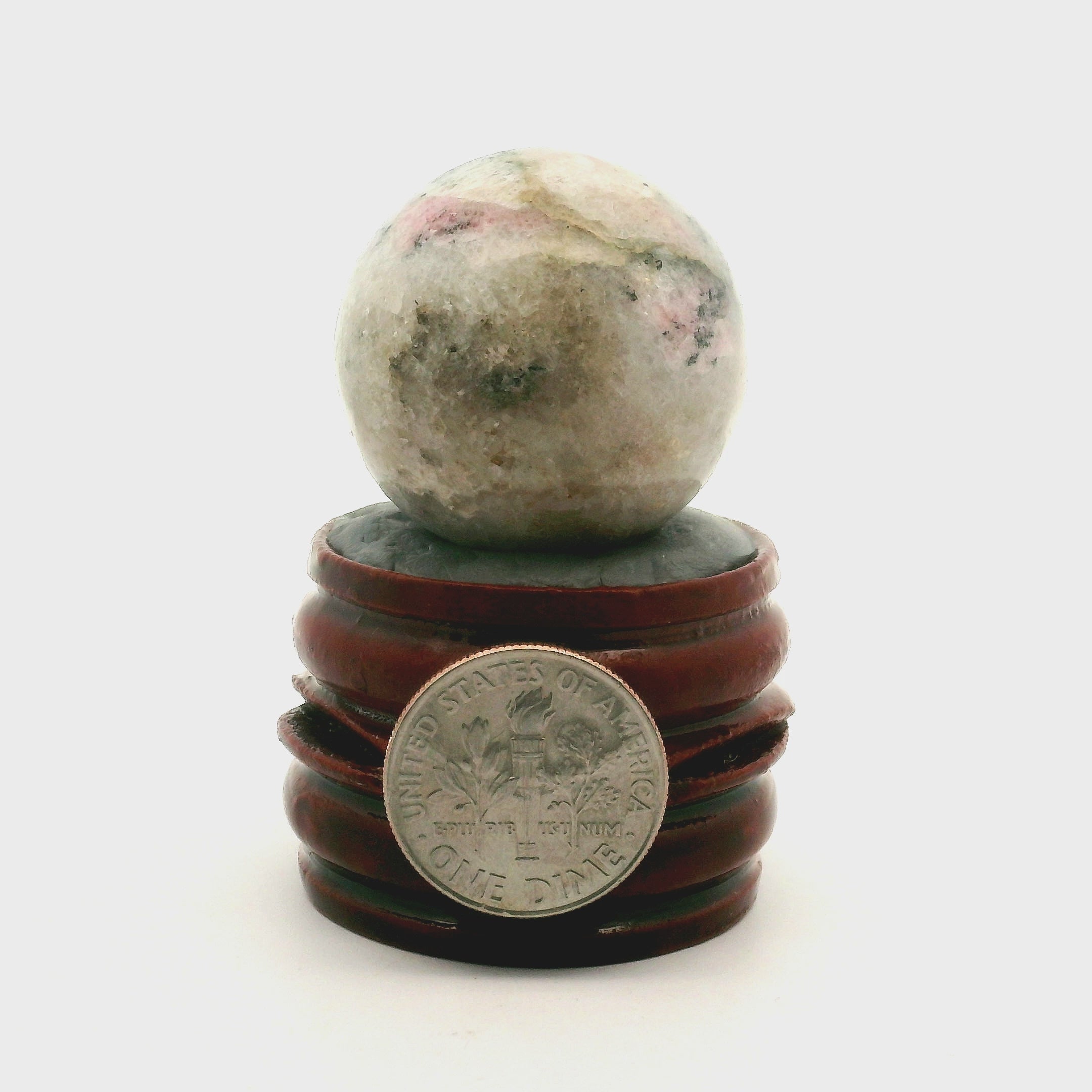 Tugtupite Sphere for Joy, Manifestation, Romance, Relationship Healing and Good Luck