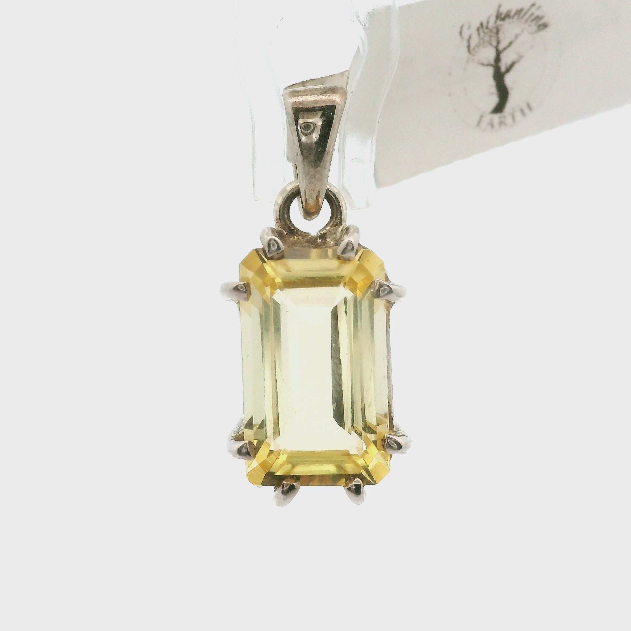 Yellow Scapolite Pendant .925 Silver for Enhancing Communication with Guides, Insight & Memory