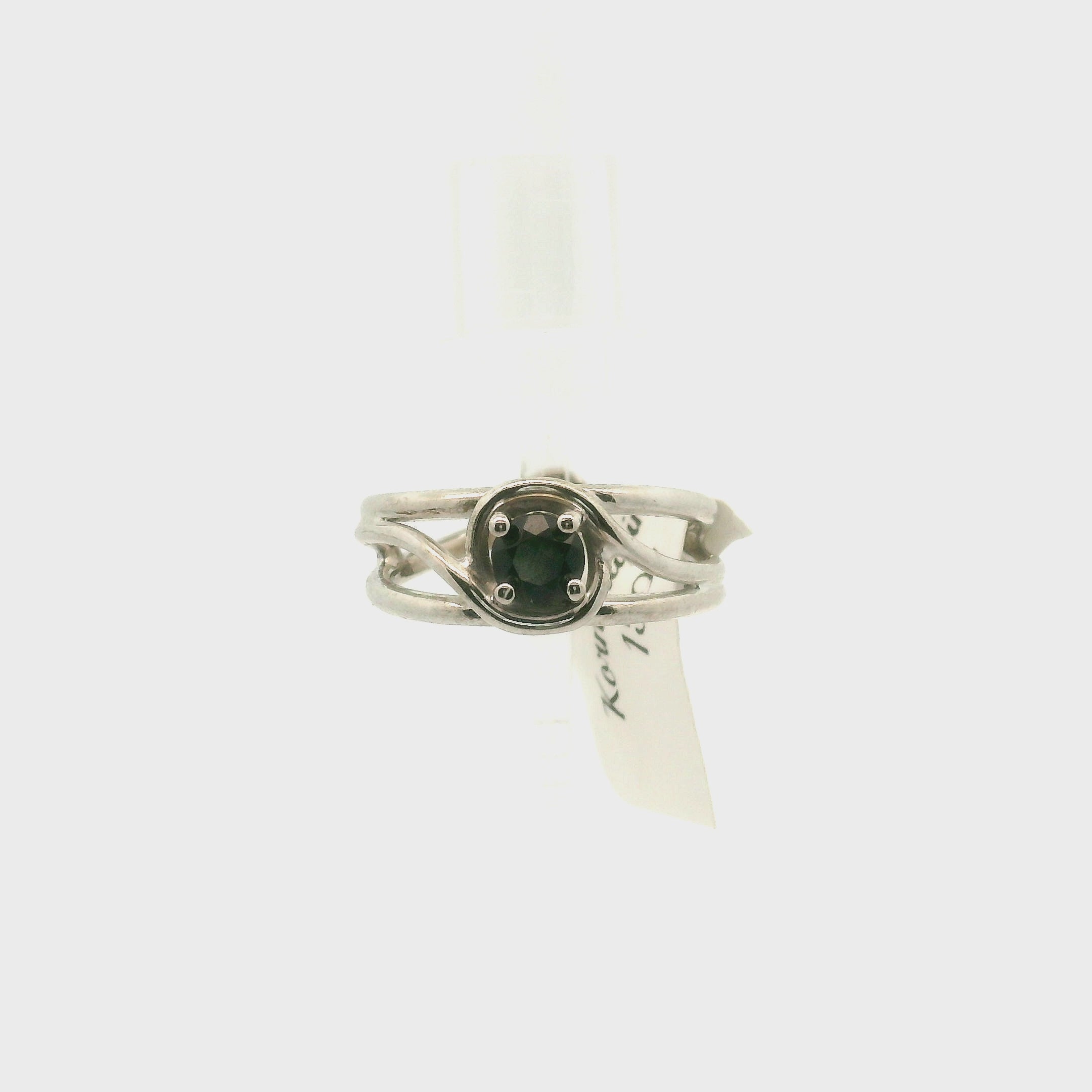 Kornerupine Midi Cuff Ring .925 Silver for Protection