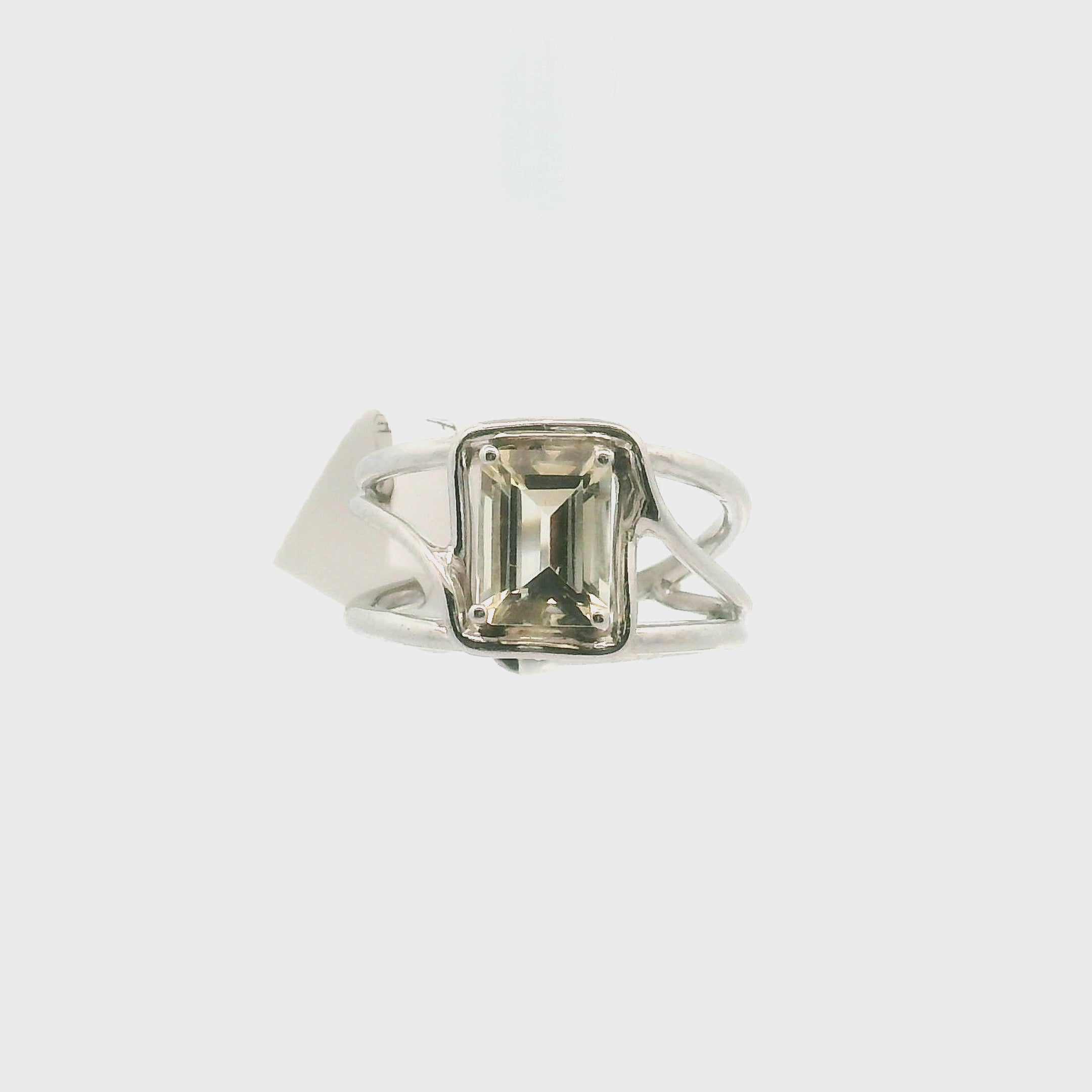 Faceted Golden Labradorite Midi Cuff Ring .925 Sterling Silver for Meditation and Visualization