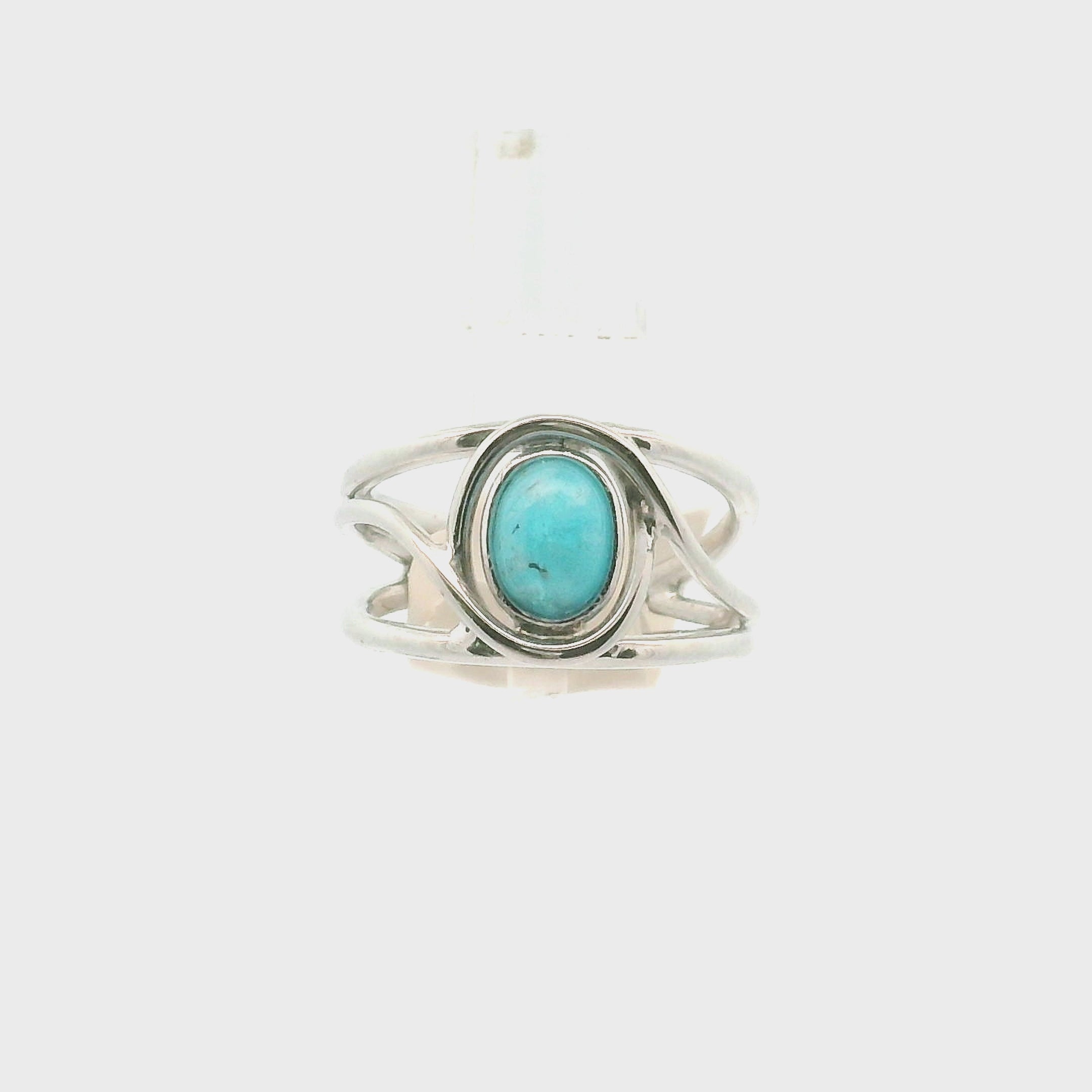 Hemimorphite Midi Cuff Ring 925 Silver for Enhanced Healing, Protection Against Malicious Intentions & Well-being