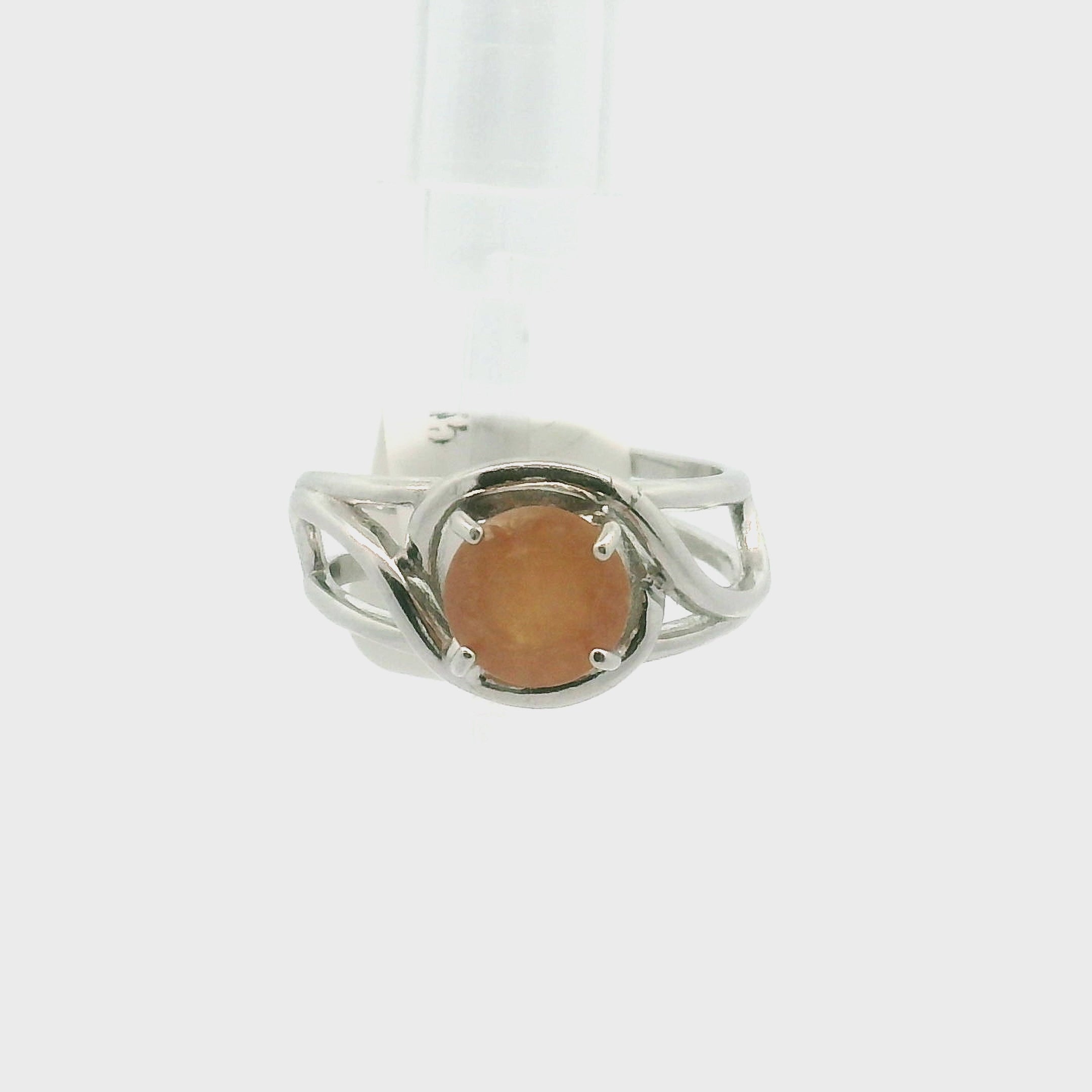 South African Olmite Midi Cuff Ring 925 Silver for Truth and Self-Awareness