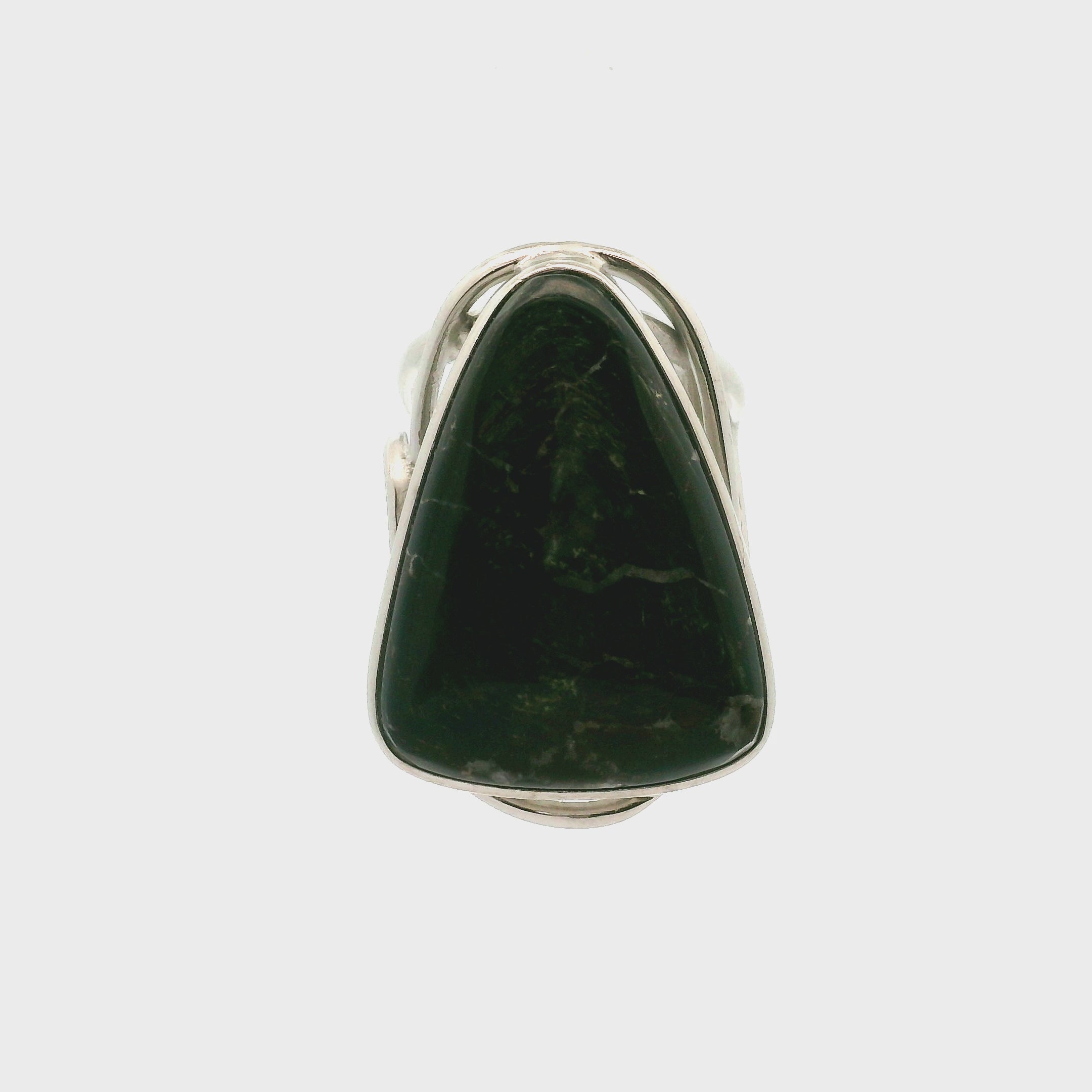 Tetraphlogopite Cuff Ring .925 Silver for Clarity, Vitality and Transformation