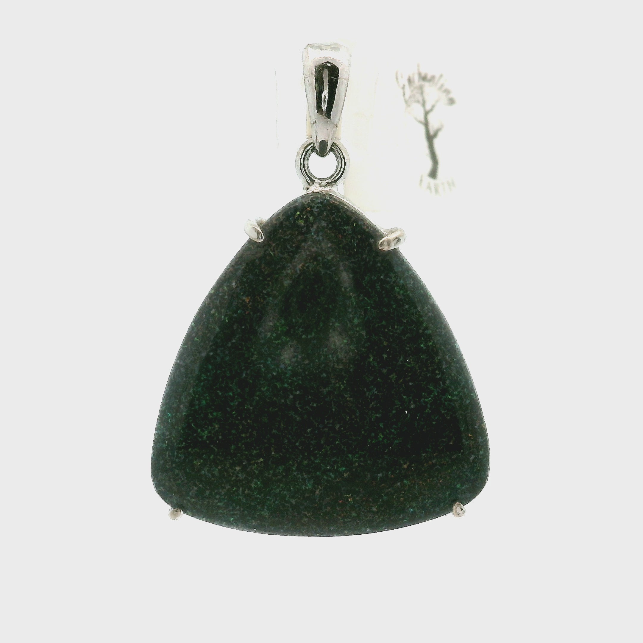 Galaxy Opal Pendant .925 Silver for Subtle Energy and Cosmic Expansion