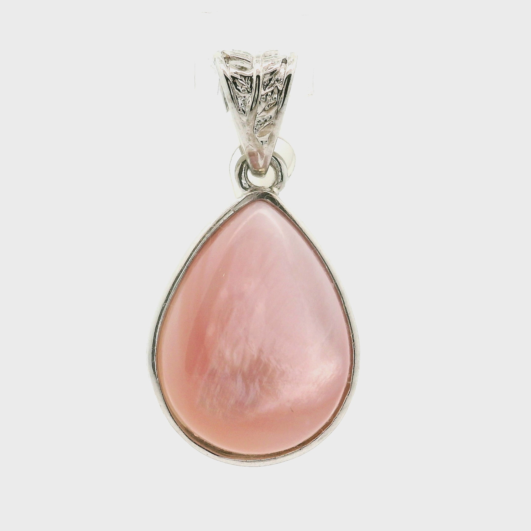 Pink Mother of Pearl Pendant .925 Silver for Embracing your Feminine Power, and Self Acceptance
