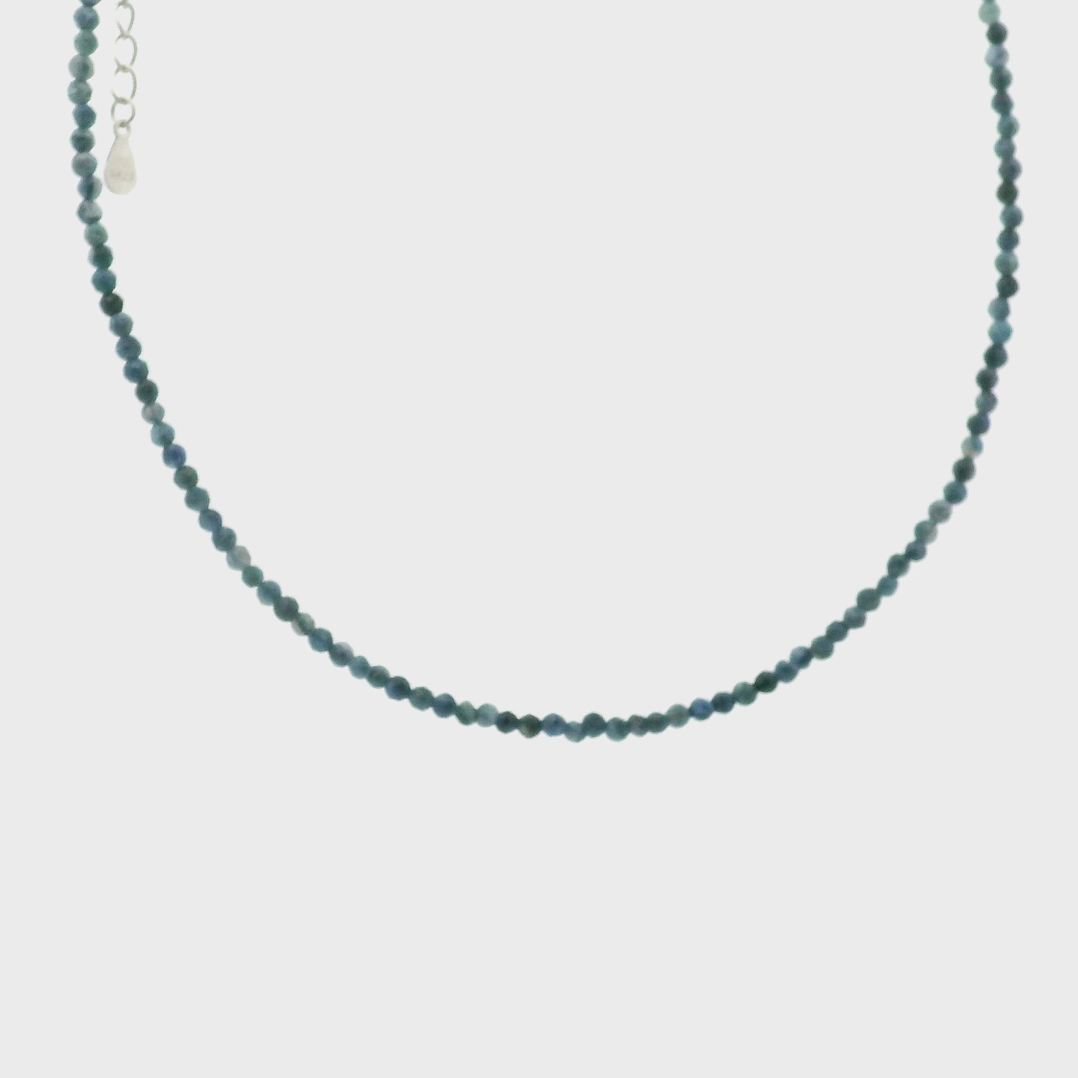 Pietersite (High Quality) Micro Faceted Choker/Layering Necklace 925 Silver for Clear Thoughts & Enlightenment