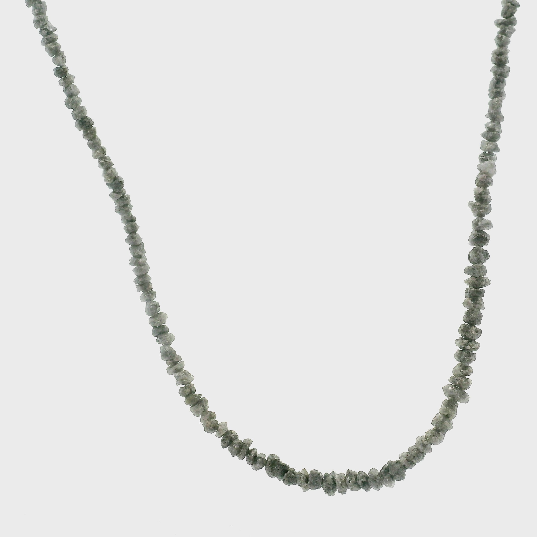 Diamond Chips Necklace 925 Silver for Good Luck and Wisdom