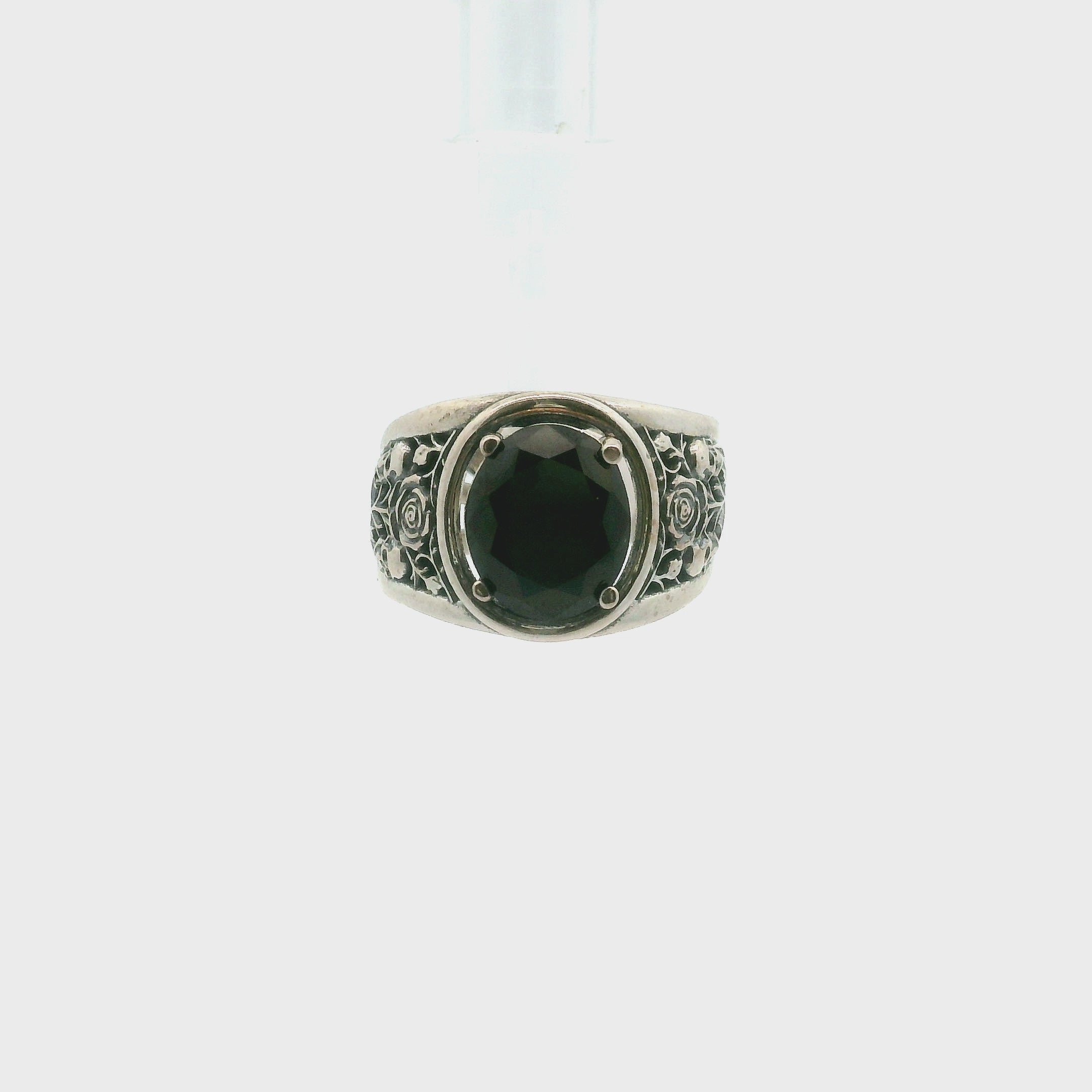 Eternal Rose Cuff Ring .925 Silver for Healing, Intention Setting and Manifesting your Desires