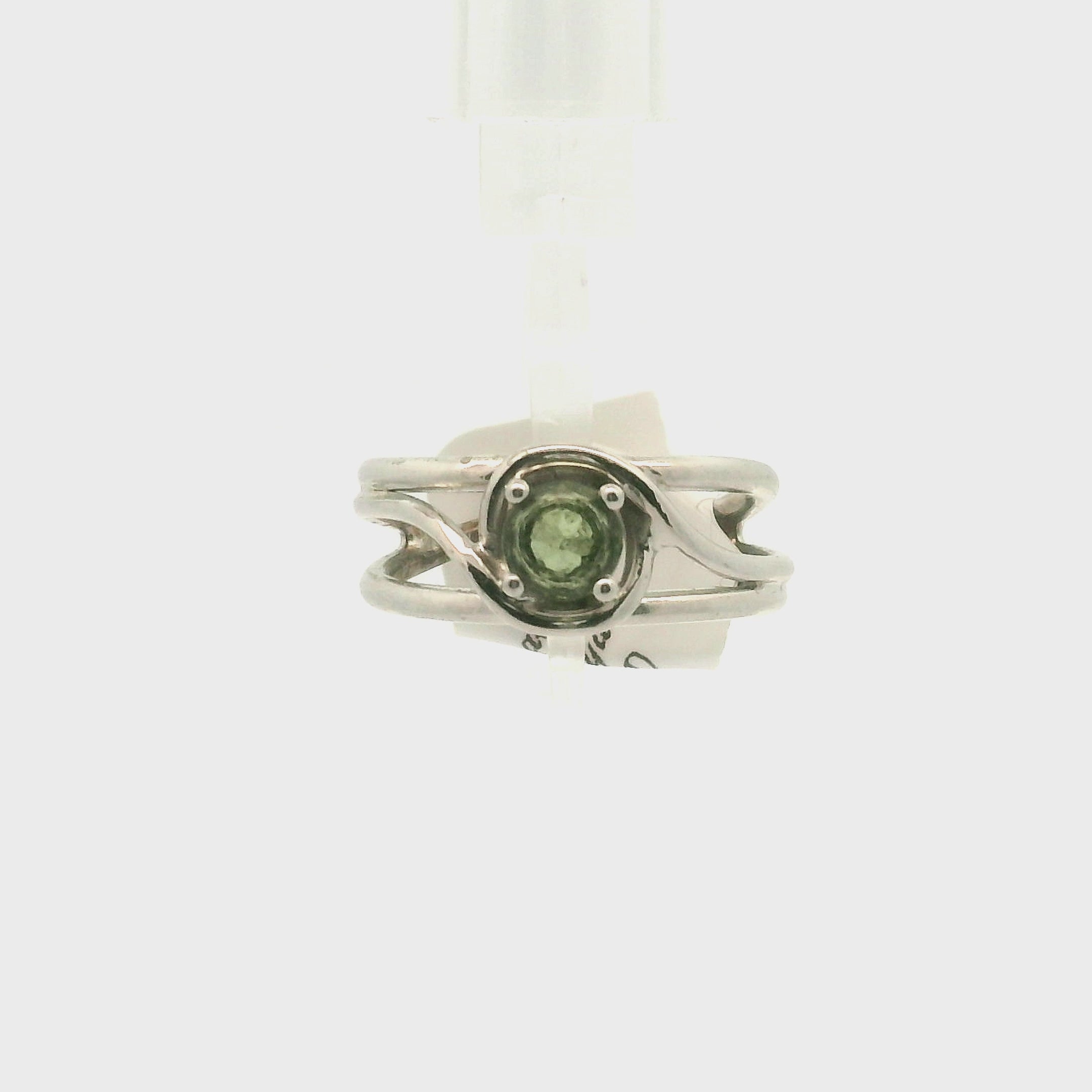 Kenya Green Apatite Midi Cuff Ring .925 Silver for Self-love and Forgiveness