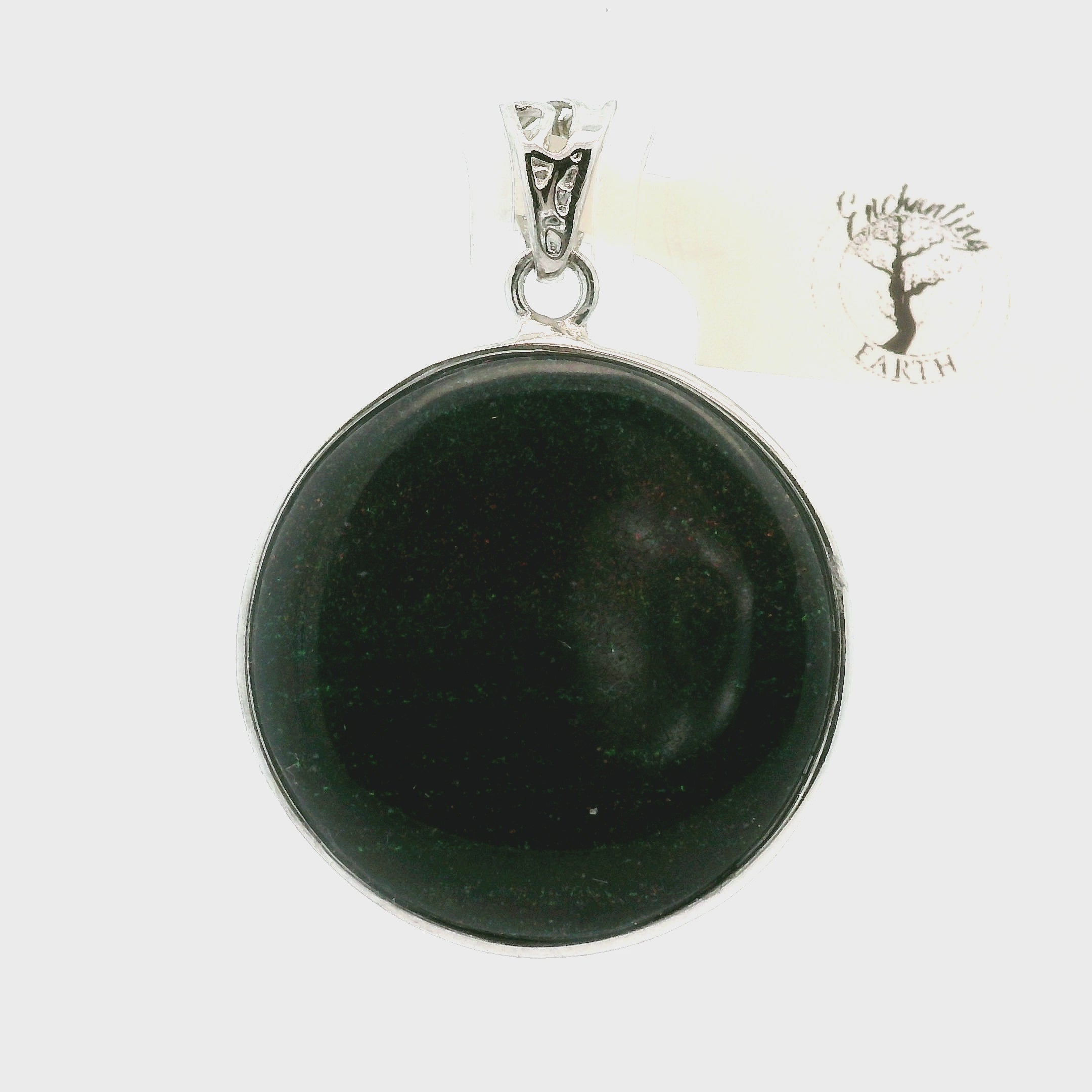 Galaxy Opal Pendant .925 Silver for Subtle Energy and Cosmic Expansion