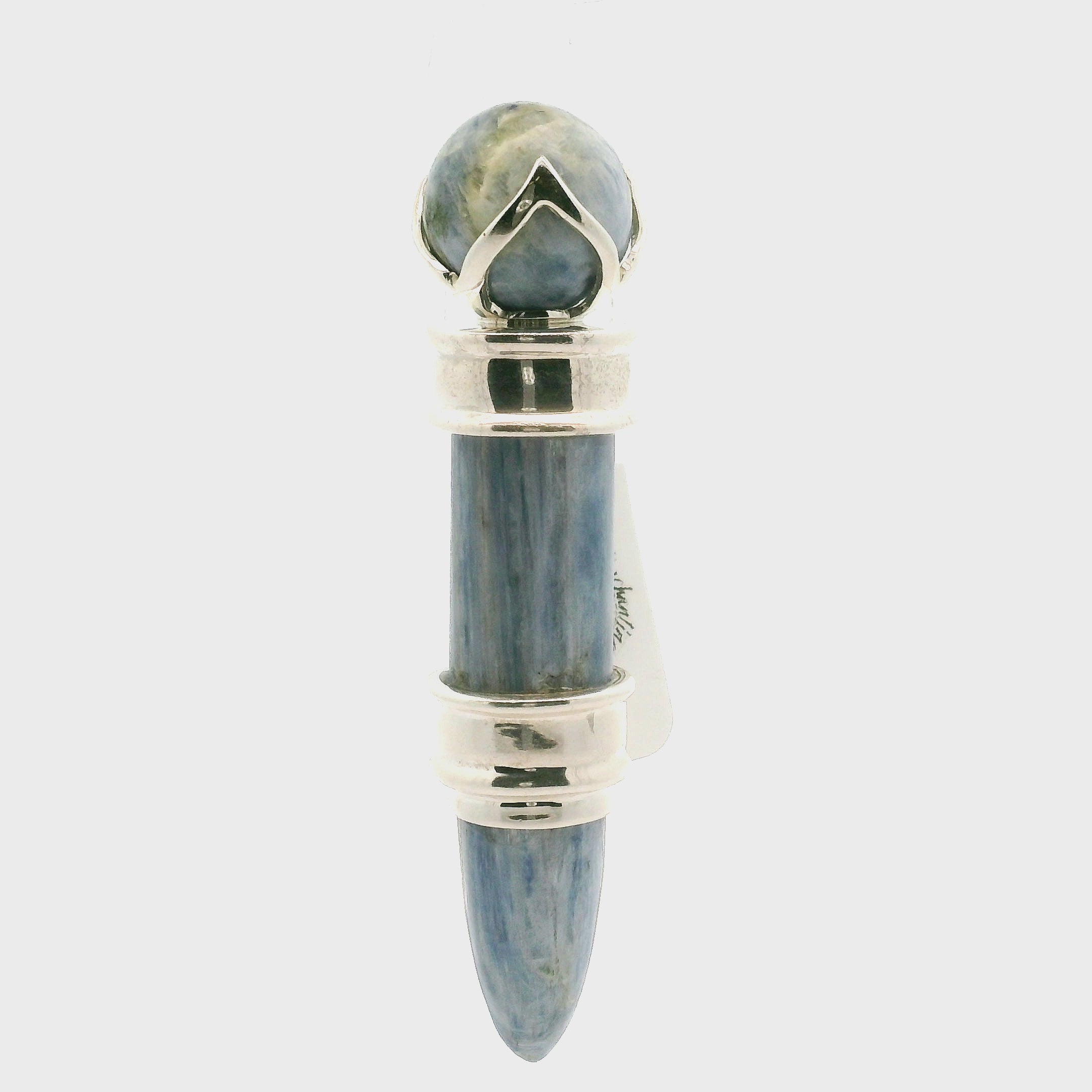 Kyanite Wandlet .925 Silver for Aura Cleansing and Harmonizing