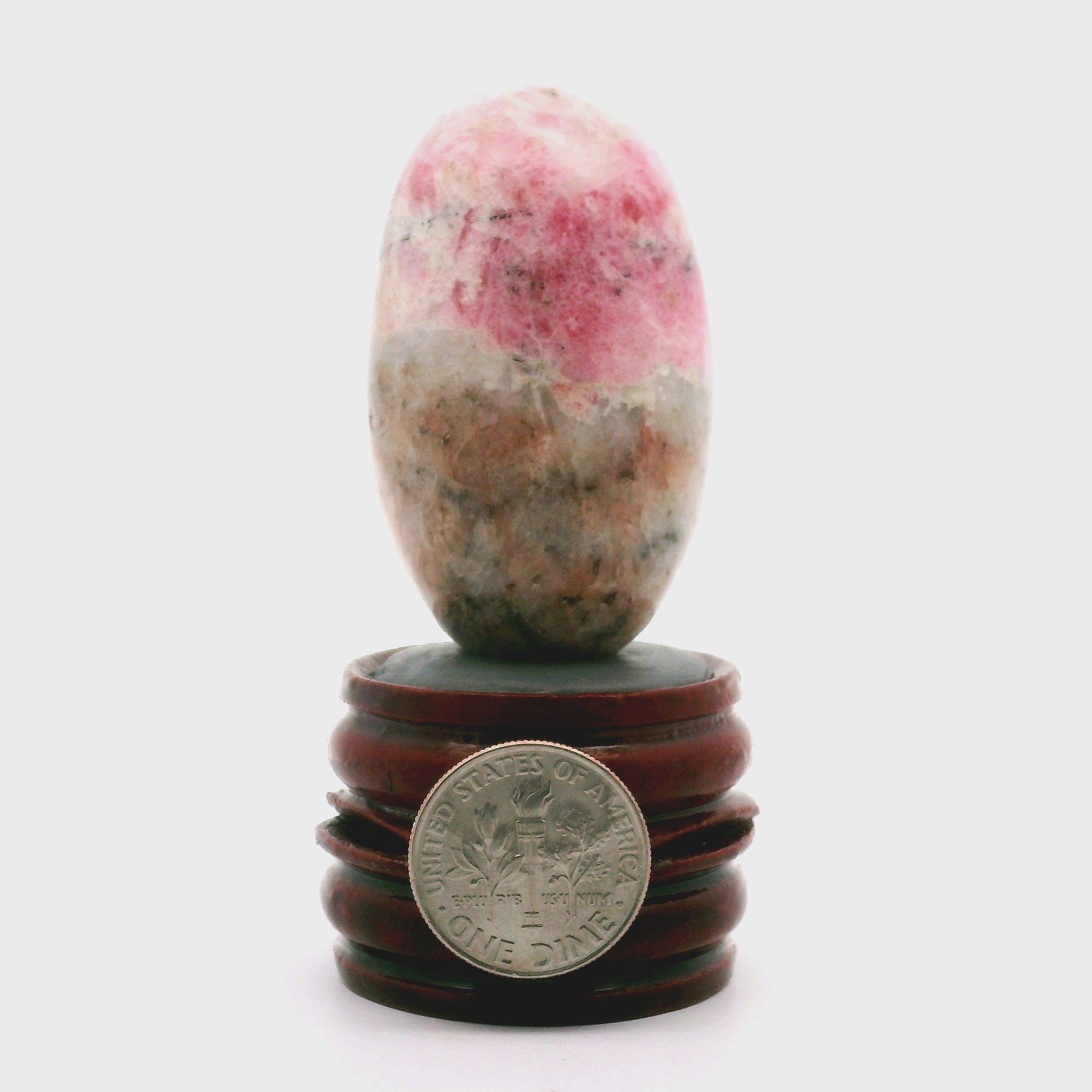Tugtupite Lingam for Joy, Manifestation, Romance, Relationship Healing and Good Luck