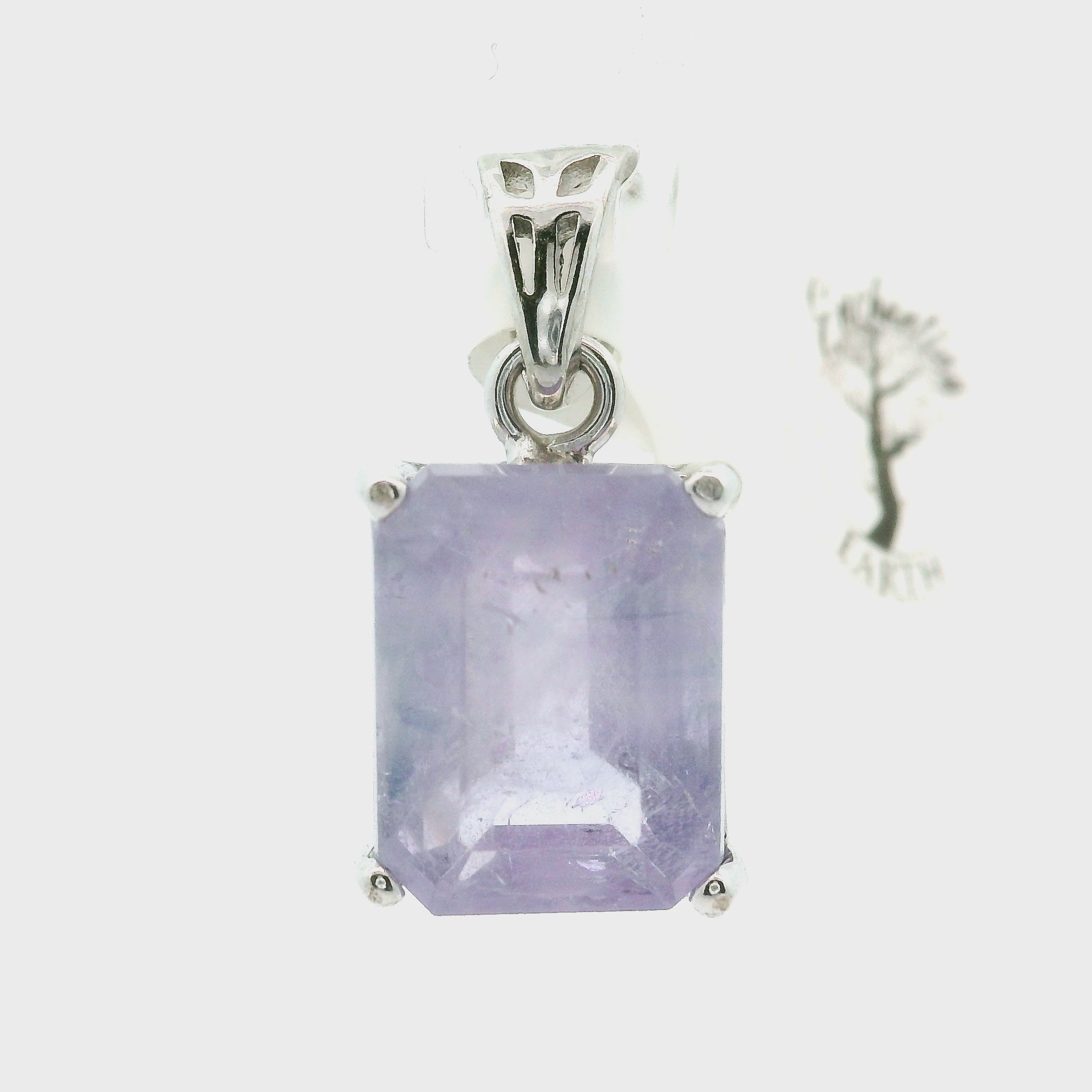 Purple Apatite Pendant .925 Silver for Connection with Angels, Ancestors and Spirit Guides