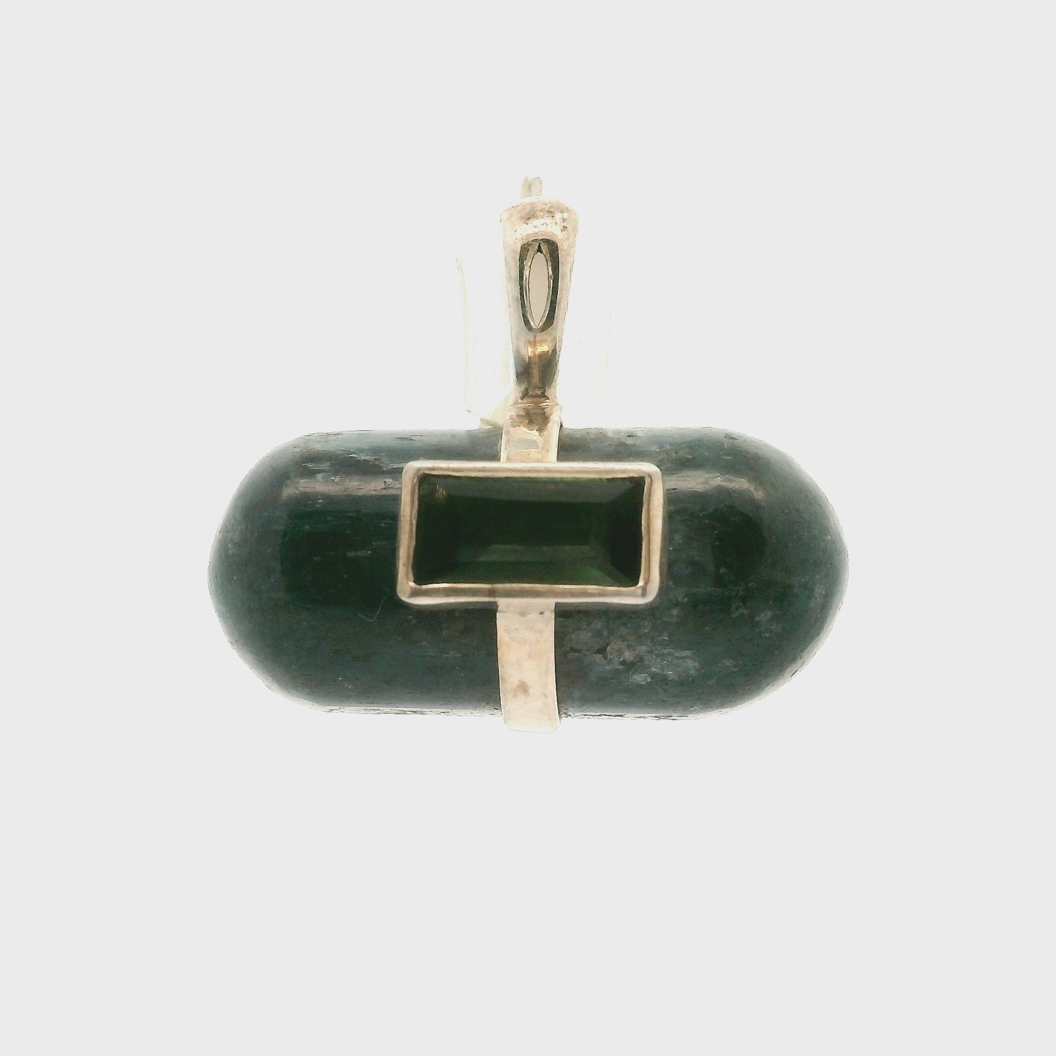 Sapphire with Tourmaline Pendants .925 Sterling Silver for Passion, Personal Power and Energy