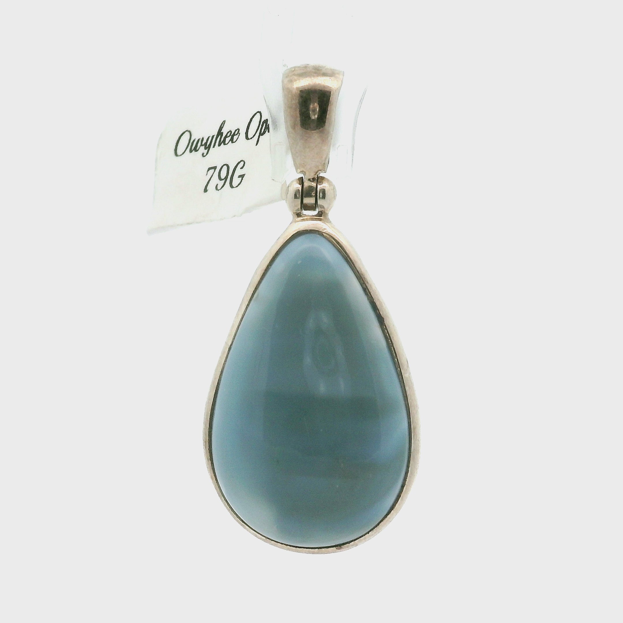Owyhee Opal Pendant .925 Silver for Emotional Healing and Balance