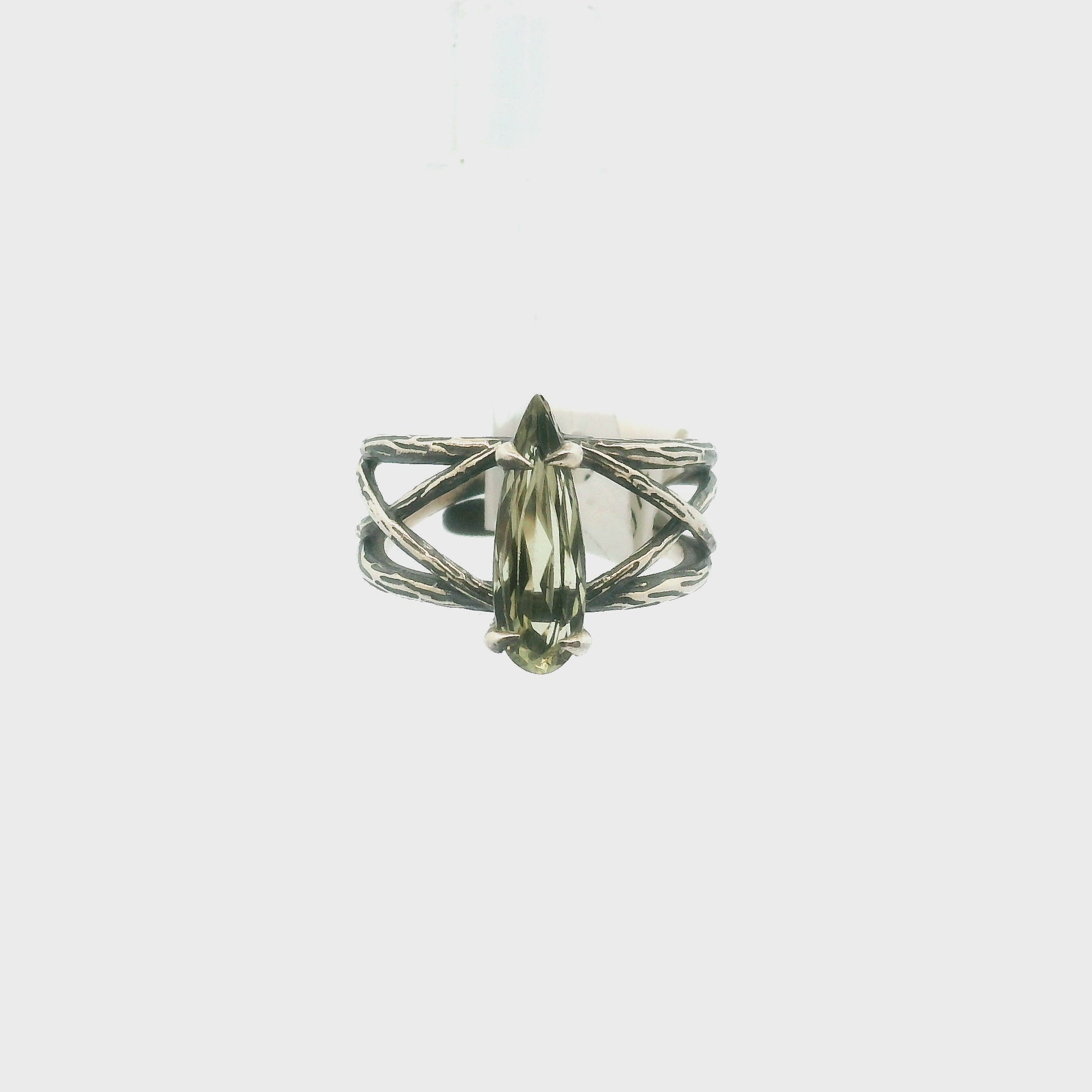 Diaspore Bad Witch Cuff Ring .925 Silver for Transitions & New Beginnings