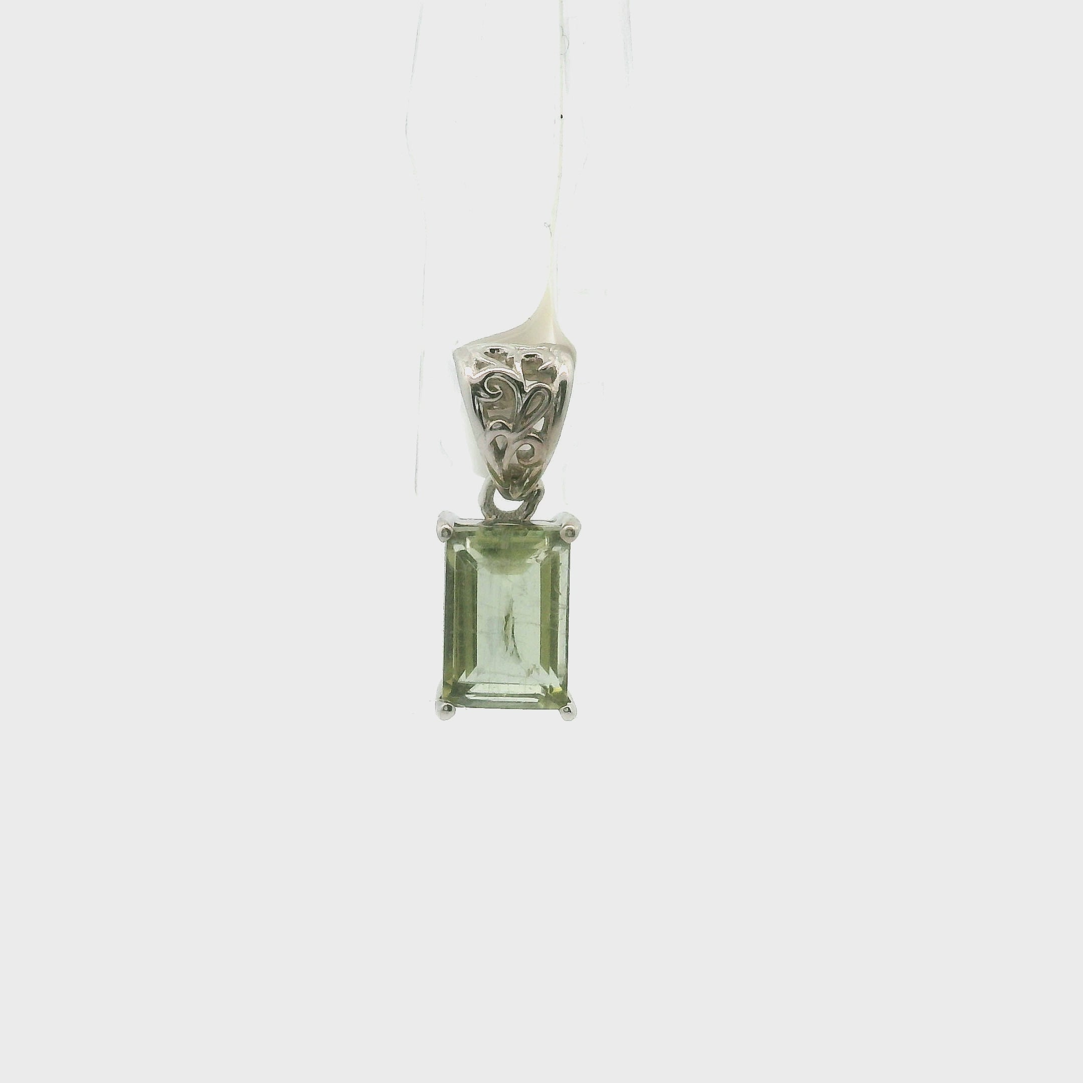 Rutilated Zoisite Pendant .925 Silver for Elevating your Consciousness