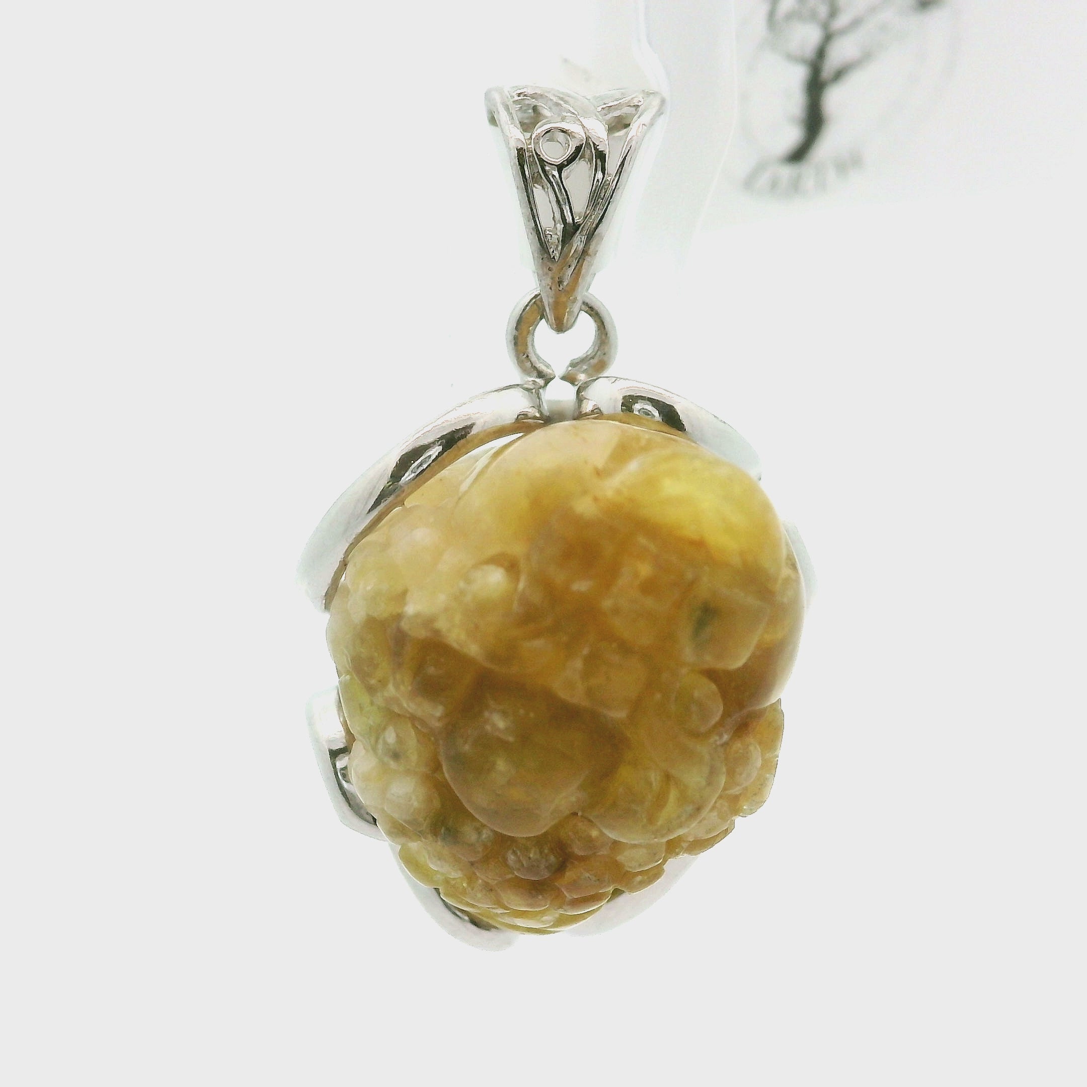 Pangea Euphoralite Money Toad Pendant .925 Silver for Connecting with the Earth and Healing Knowledge from Ancestors