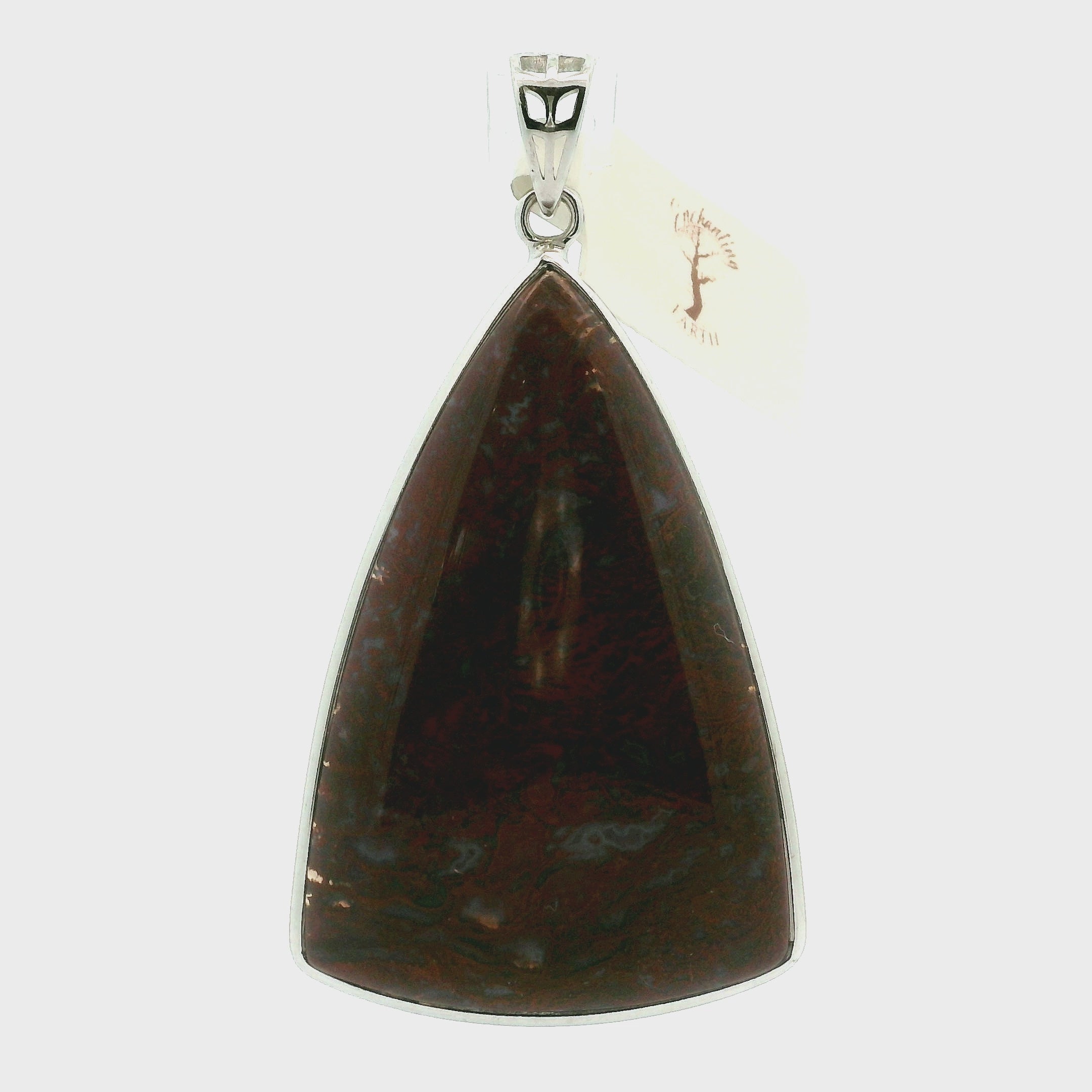 Red Flame Agate Pendant 925 Silver for Passion, Vitality and Life Force Energy
