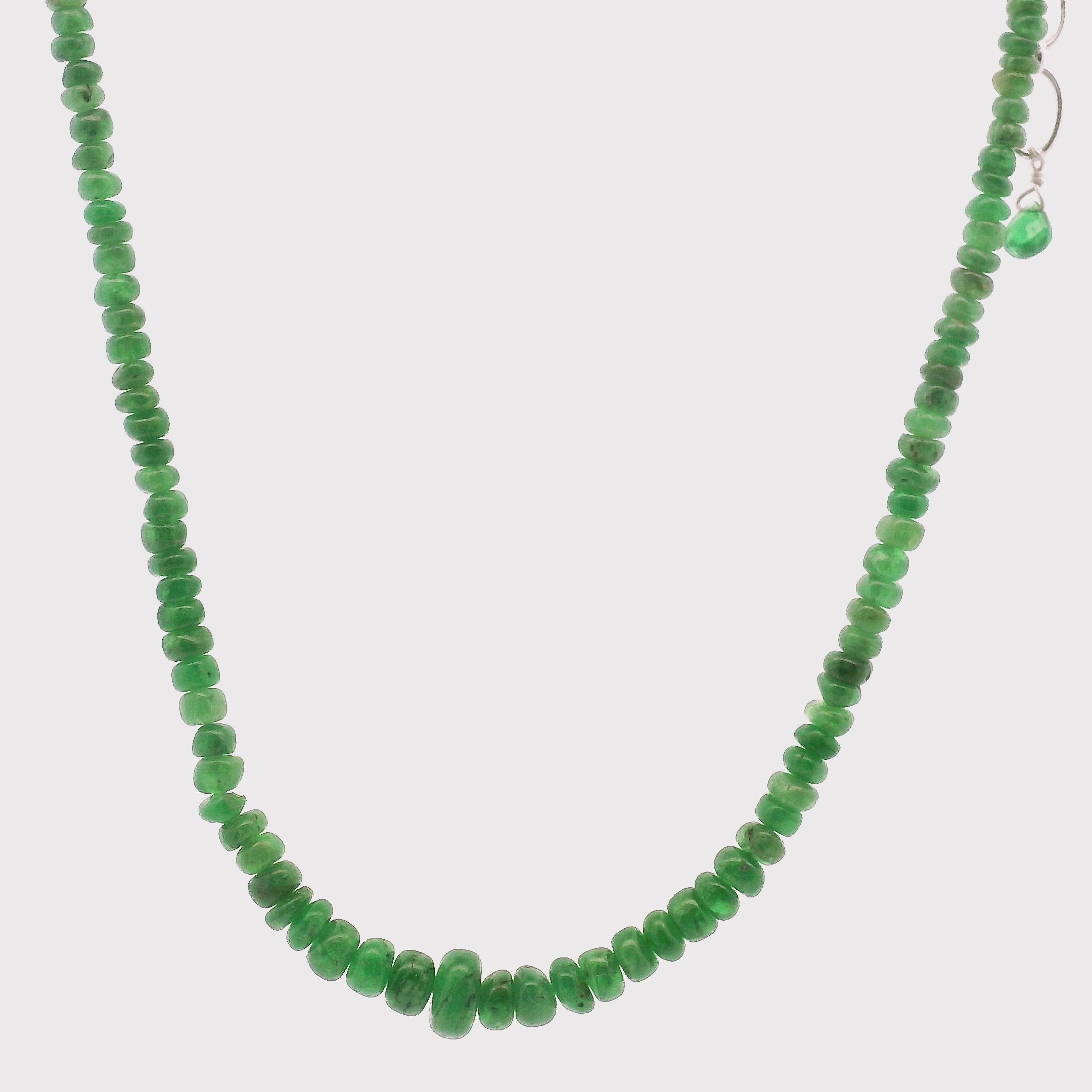Tsavorite Rondelle Necklace for Compassion & Loyalty