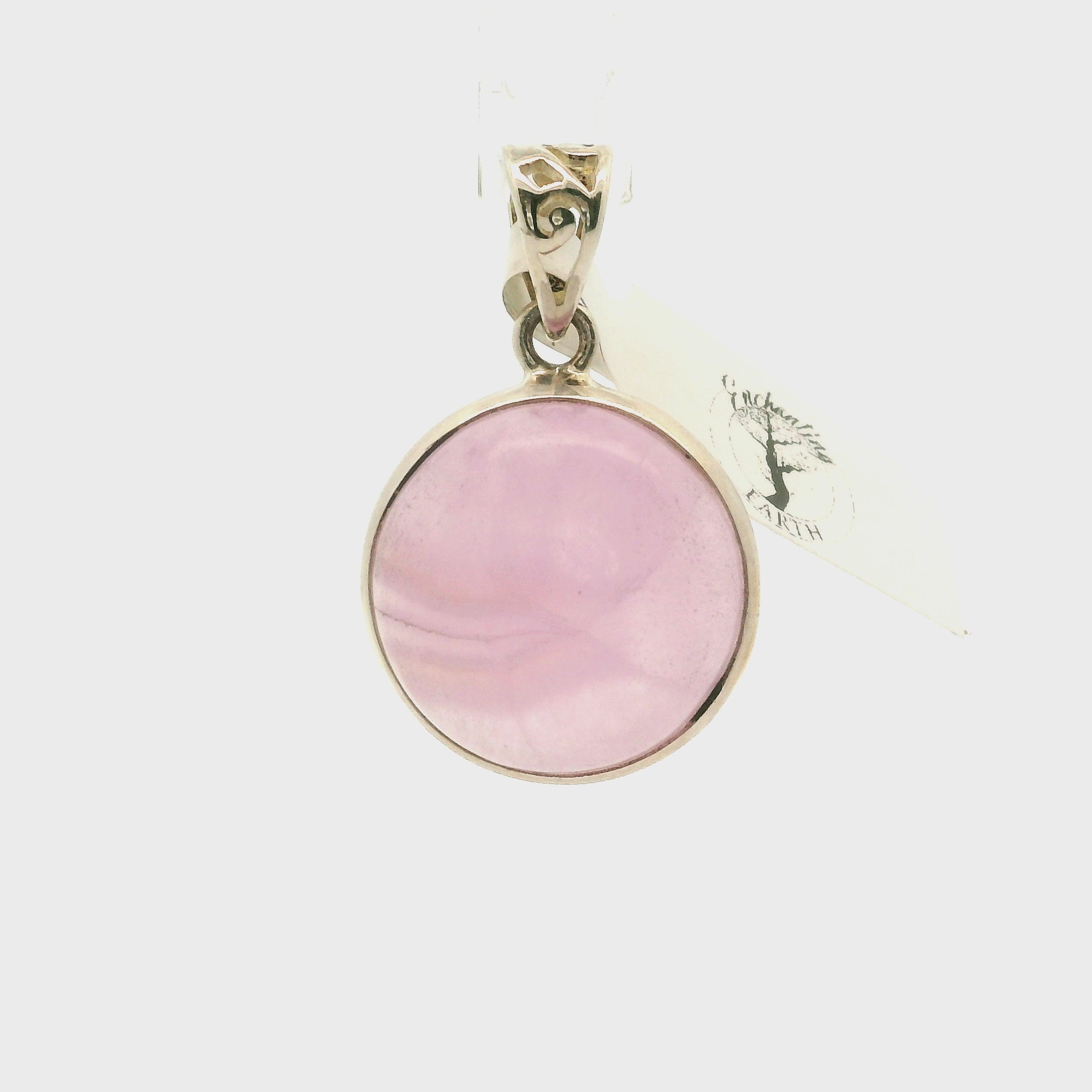 Pink Aragonite Pendants .925 Sterling Silver for Attracting Love, Harmonizing Relationships and Knowing your Worth