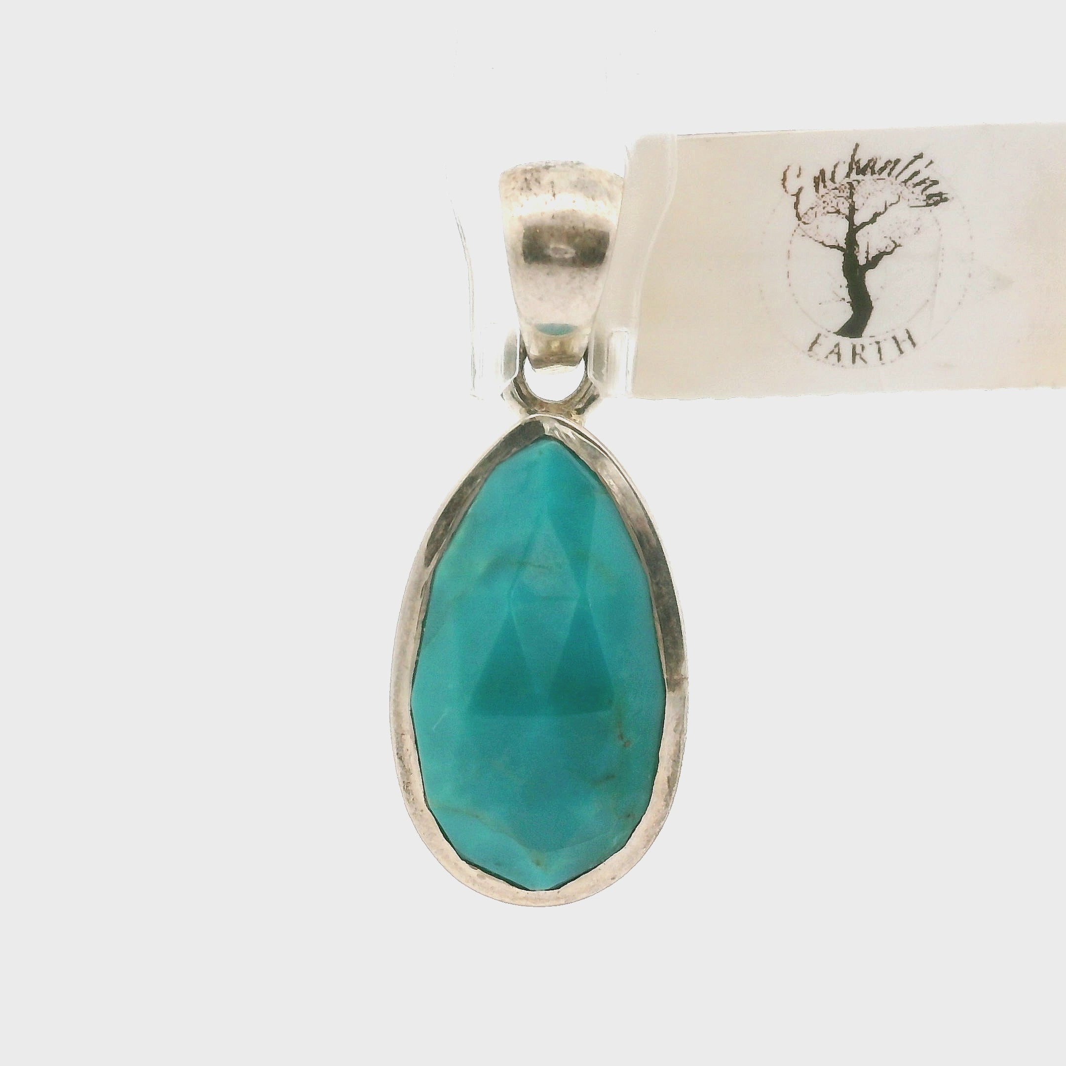 Opalina (Blue Opal) Pendant .925 Silver for Encouraging Surrender to the Divine Will