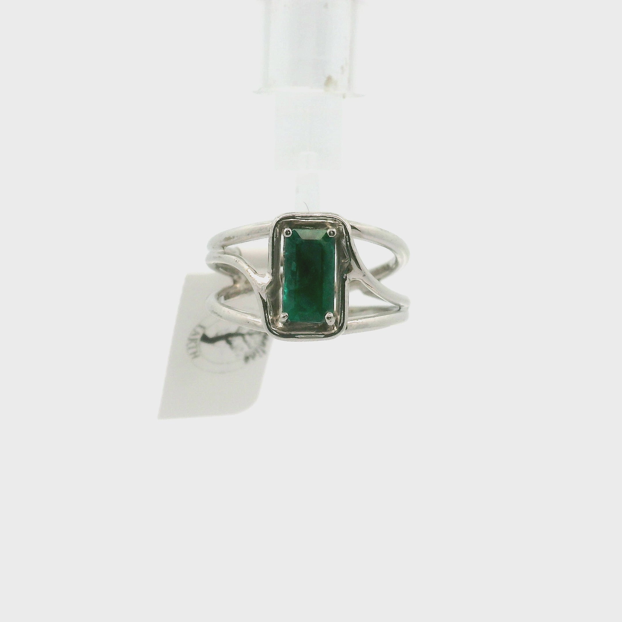 Dioptase Midi Cuff Ring, Adjustable .925 Silver Emotional Balance, Healthy Relationships and Love