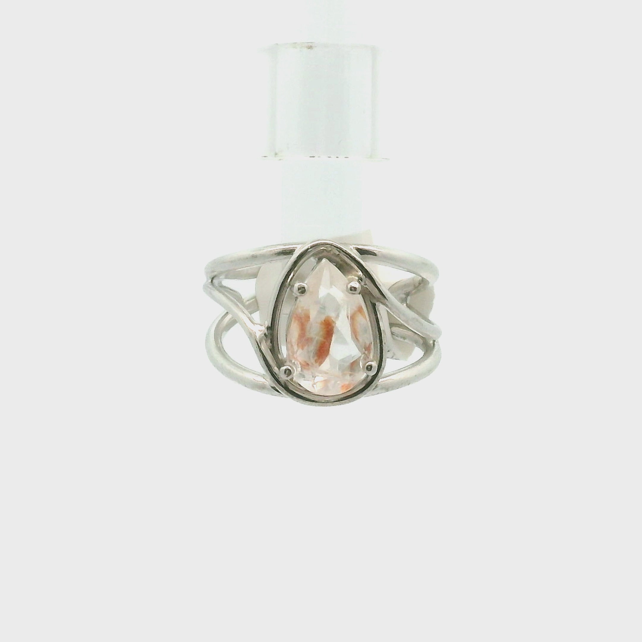 Koi Quartz Midi Cuff Ring .925 Sterling Silver for Spiritual Transformation