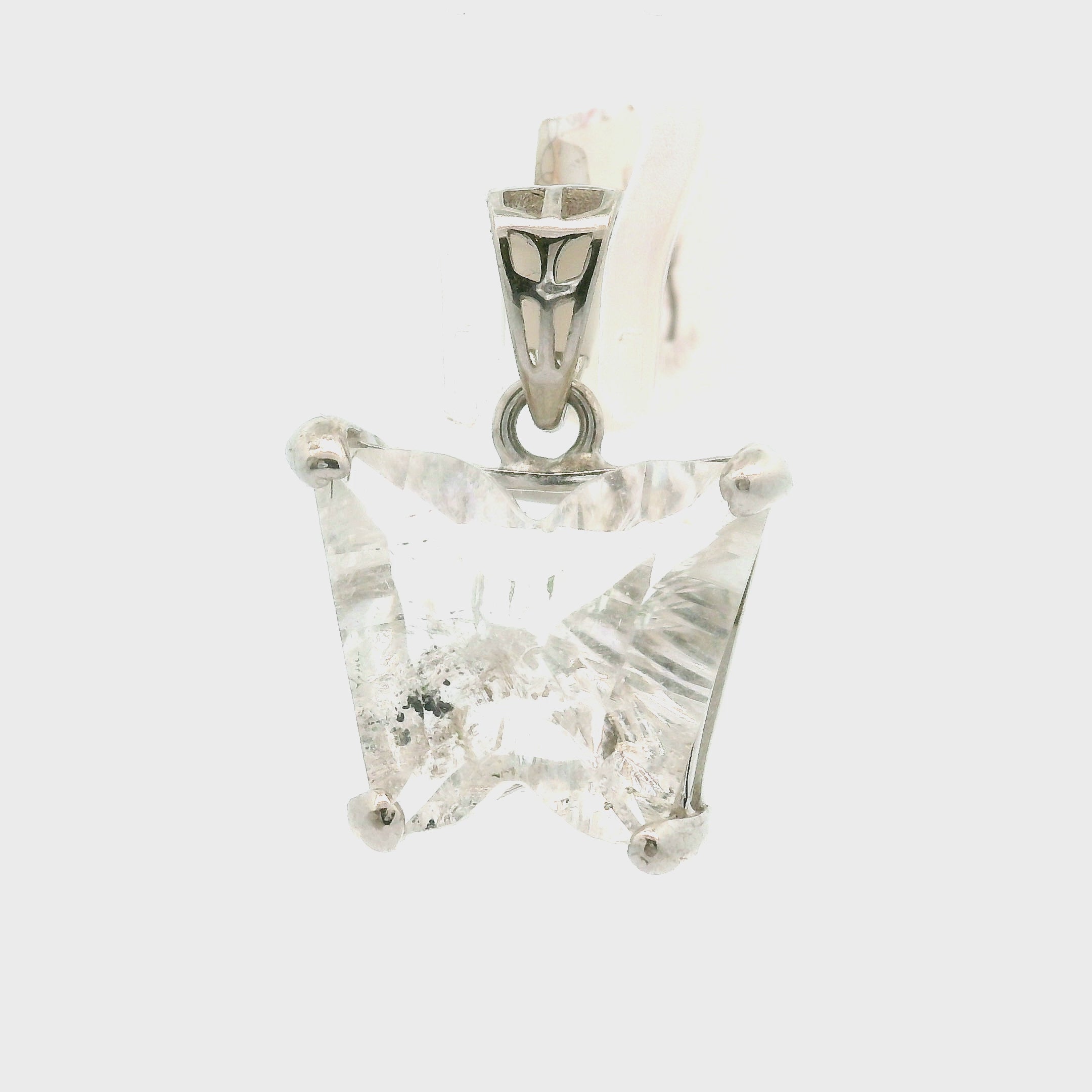 Herkimer Diamond Pendant .925 Silver for Connection with Higher Realms, Peace and Self Acceptance