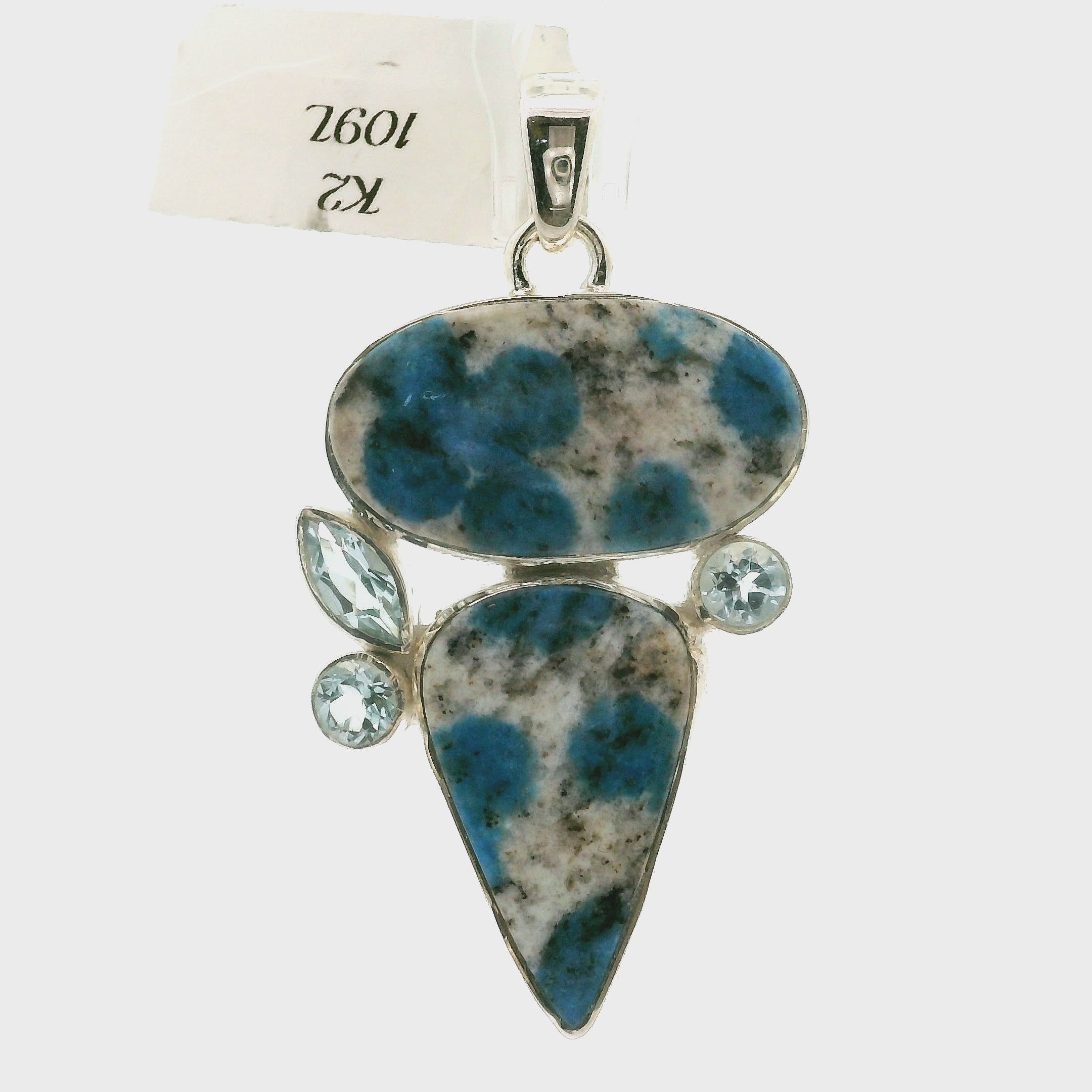 K2 Multi-Stone Pendant .925 Silver for Dream Recall and Relaxation