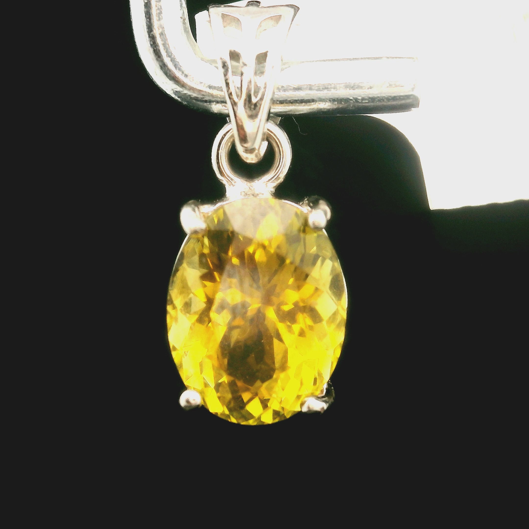Magical Tourmaline Pendant .925 Silver for Awareness, Communication and Meditation
