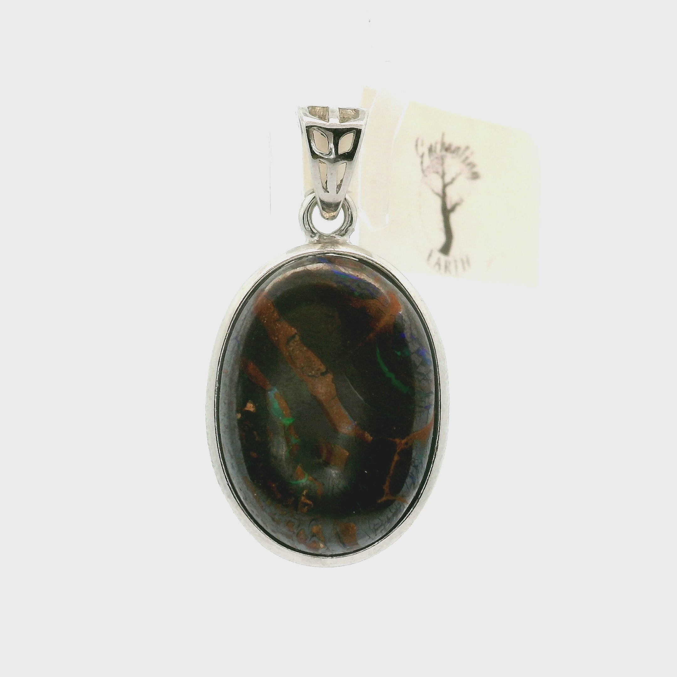 Boulder Opal Pendants .925 Silver for Emotional Support, Joy and Self Worth