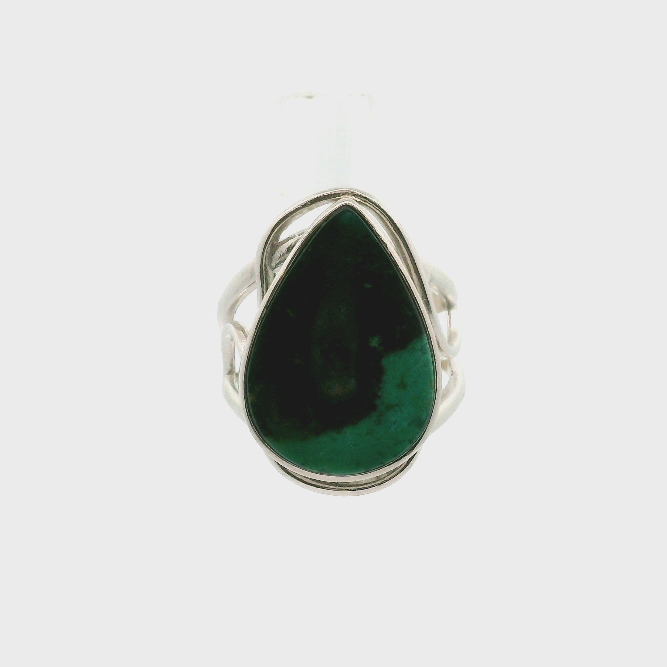 Gem Silica Cuff Ring .925 Silver for Empowerment, Harmony and Truth