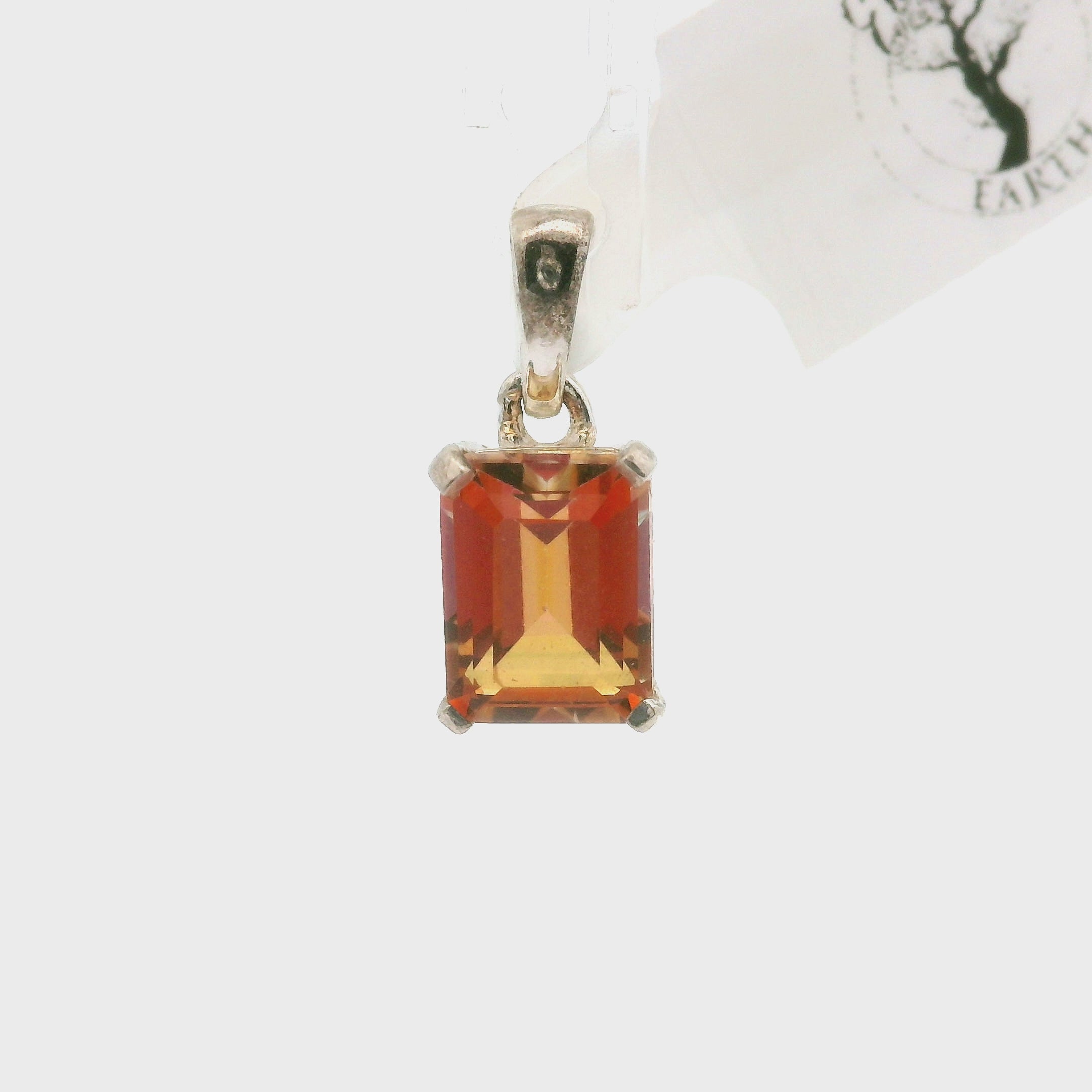 Sunset Mystic Topaz Pendant .925 Silver for Overall Health & Healing of the Body
