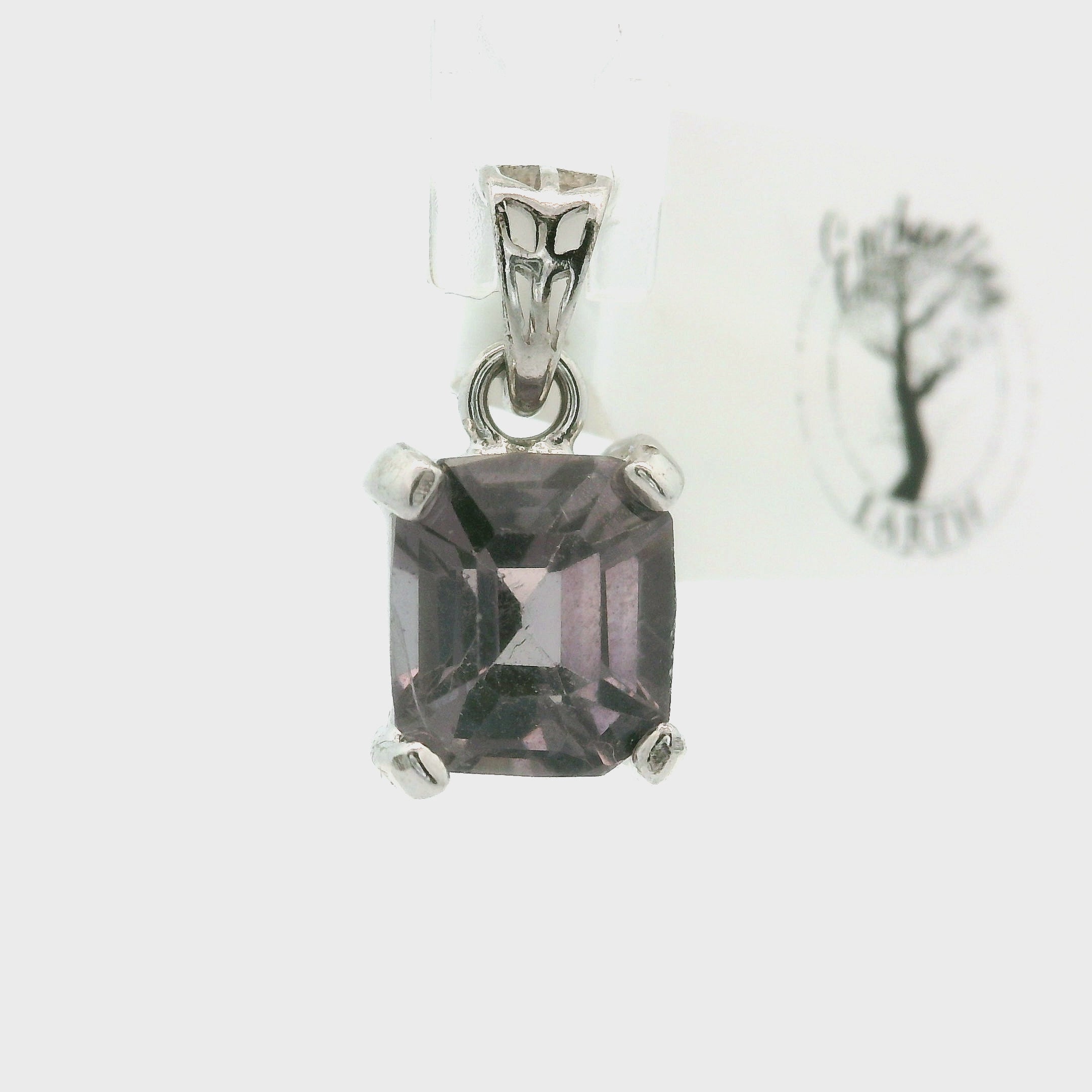 Mauve Spinel Pendant .925 Silver for Inspiration, Innovation and Intuition