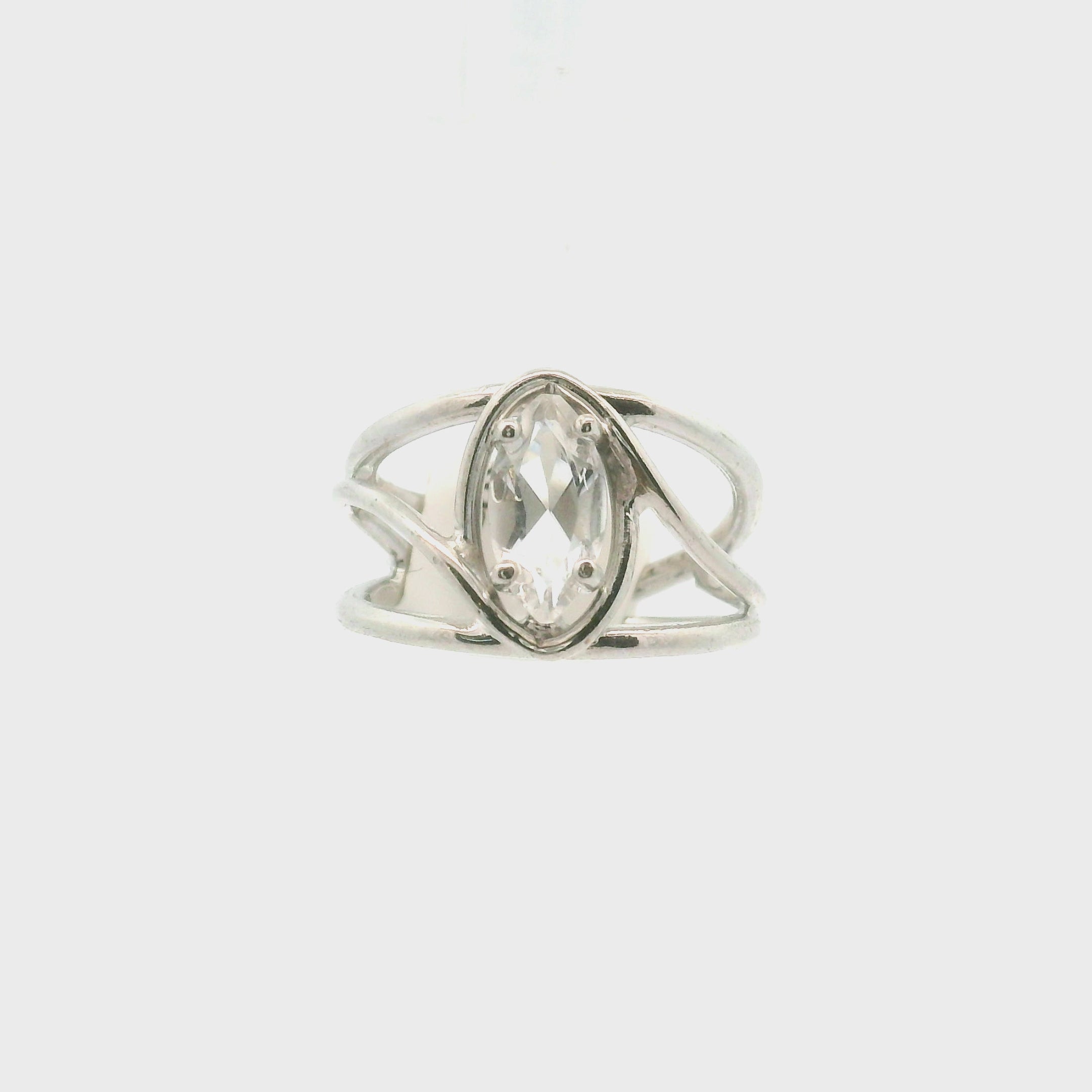 Herkimer Quartz Faceted Midi Cuff Ring .925 Silver for Healing, Intention Setting and Manifesting your Desires
